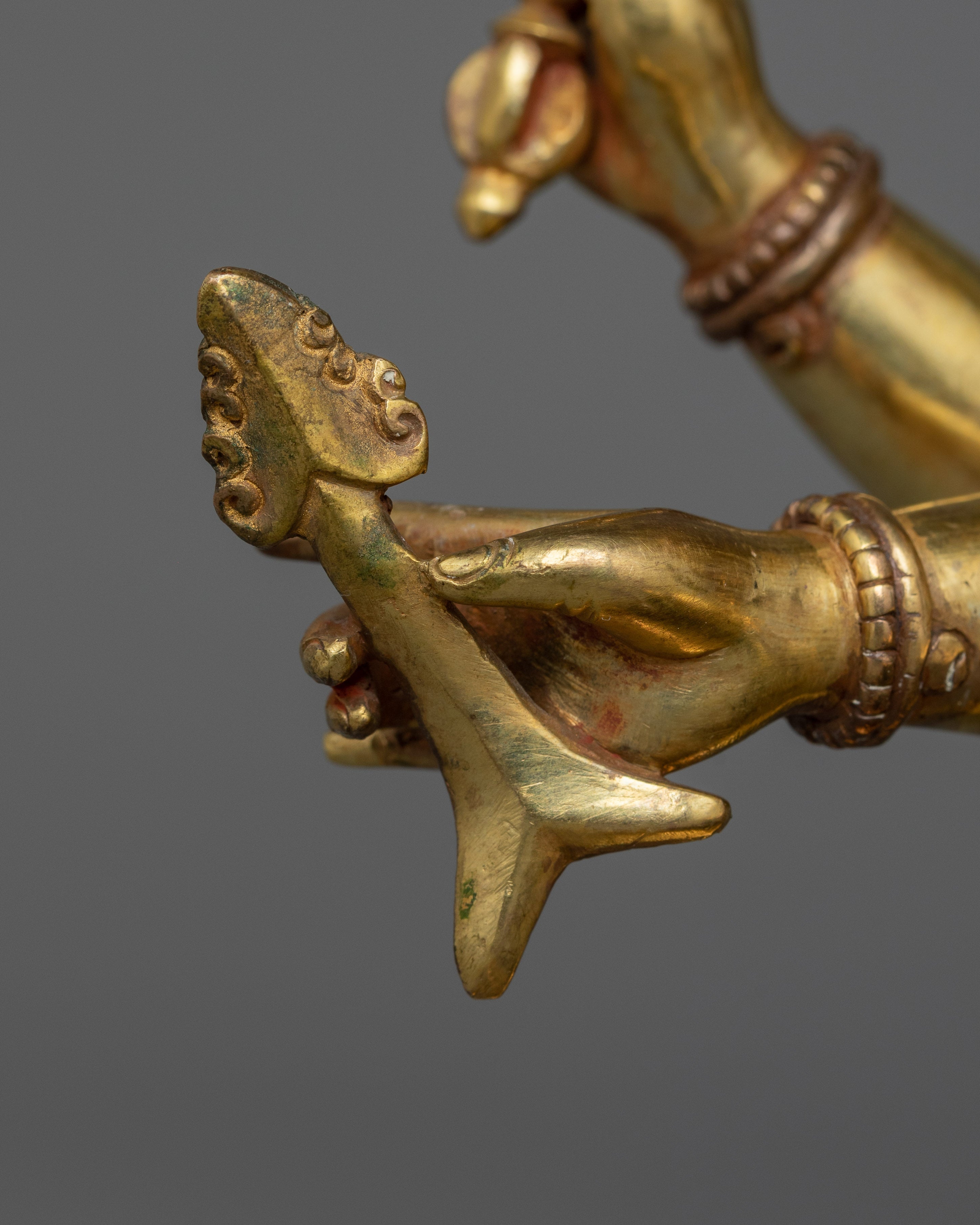 24K Gold Gilded Maha Manjushri Statue |  The Embodiment of Transcendent Wisdom
