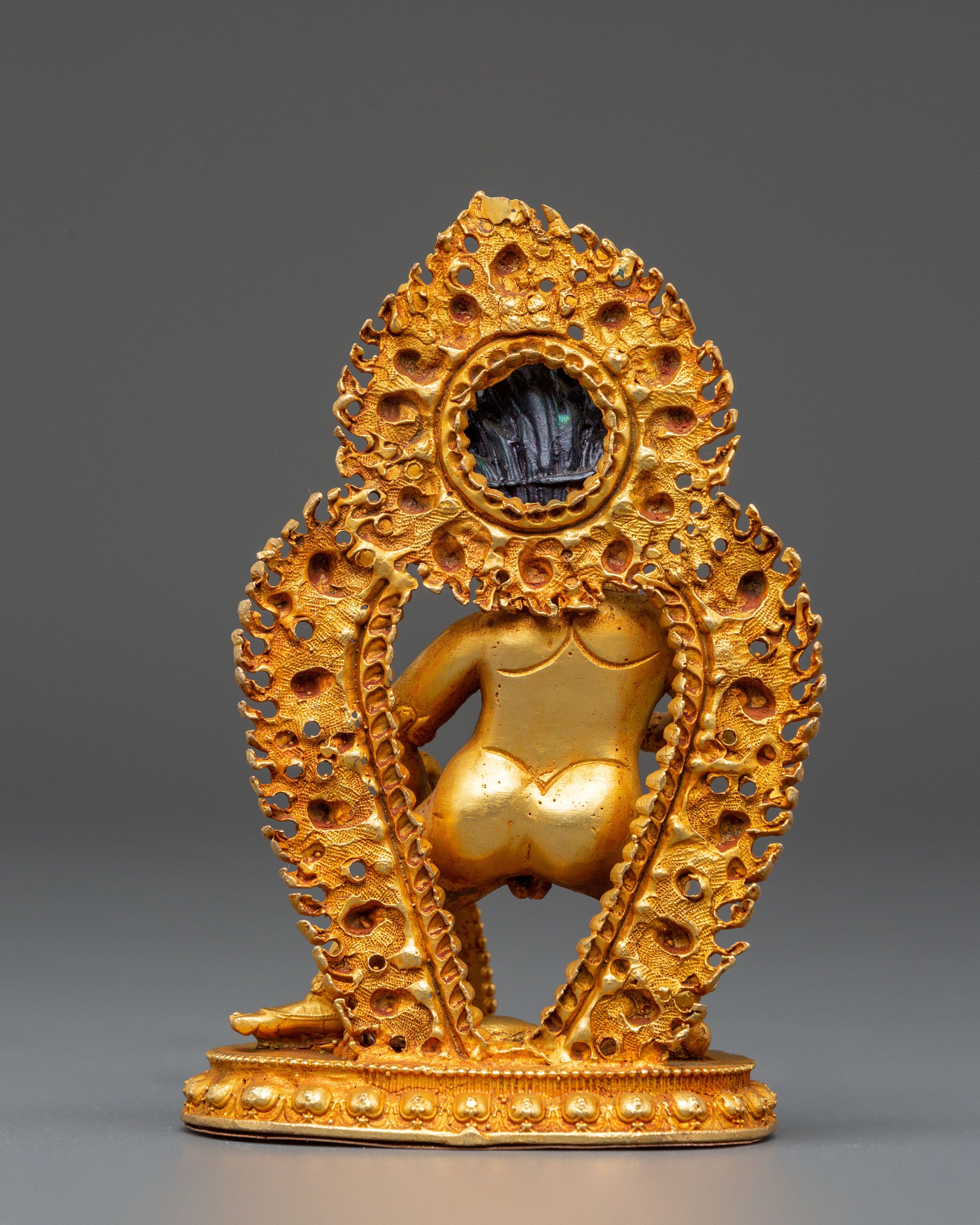 Wealth Guardian Black Dzambhala Statue | Himalayan Handcrafted Artwork