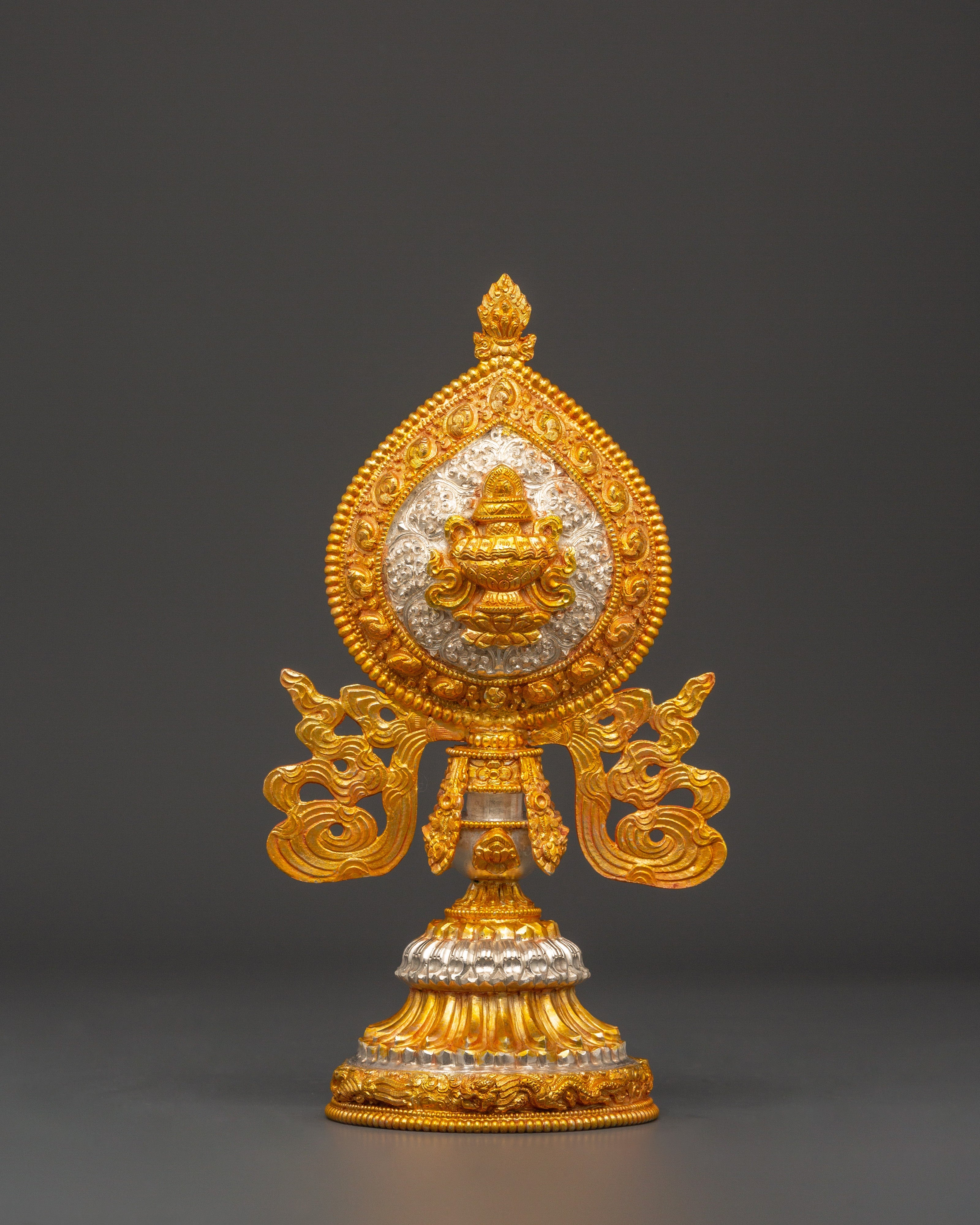 Tibetan 8 Auspicious Signs Set | Gold Buddhist Ashtamangala Symbols