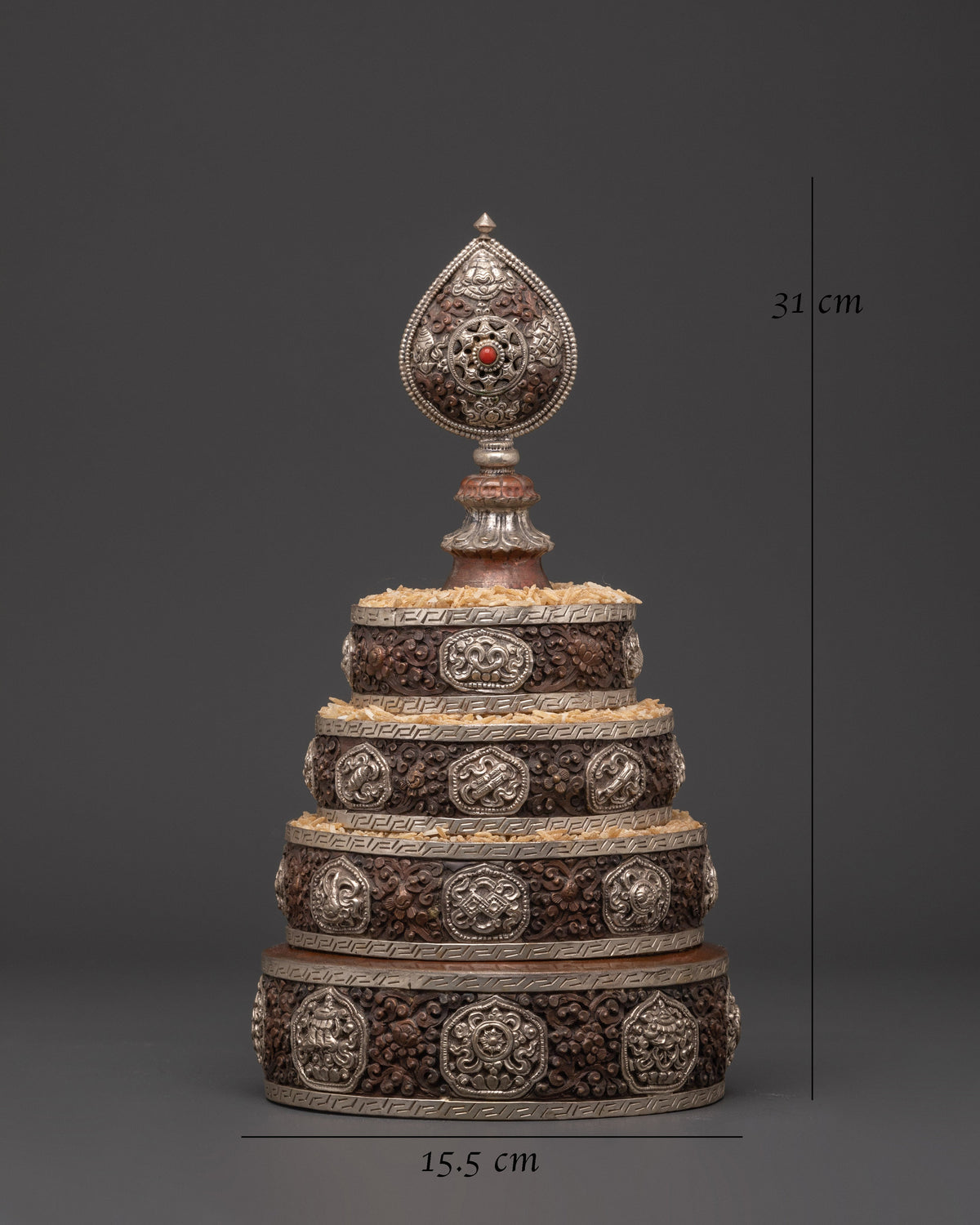 Handmade Buddhist Altar Mandala | Sacred Ritual Offering Object