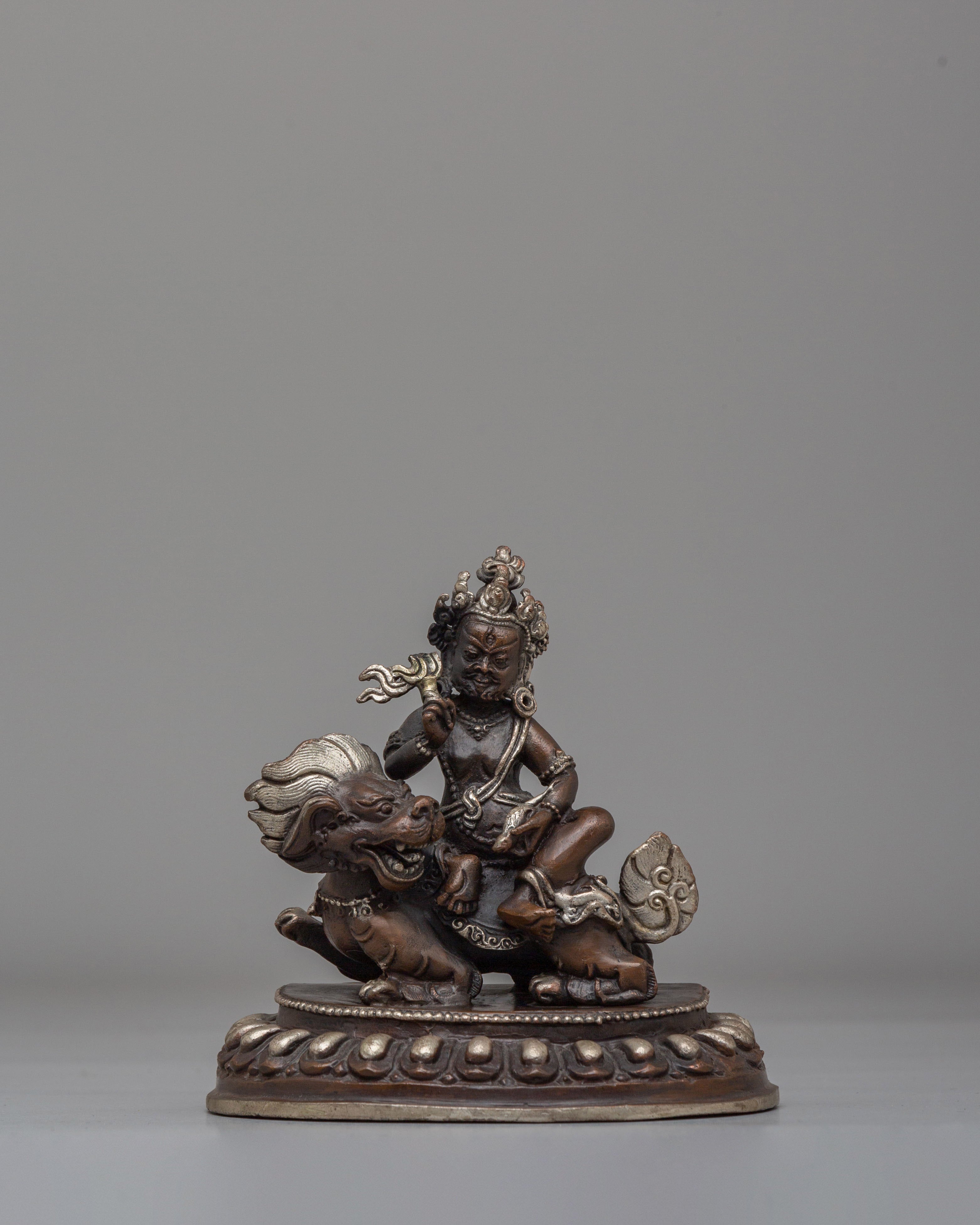 Buddhist Wealth Deity Namtoshe Sculpture | Tibetan Guardian Deity
