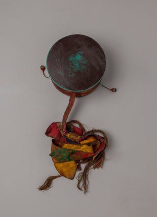 Wooden Damaru Drum | Spiritual Drum for Sacred Buddhist Practices