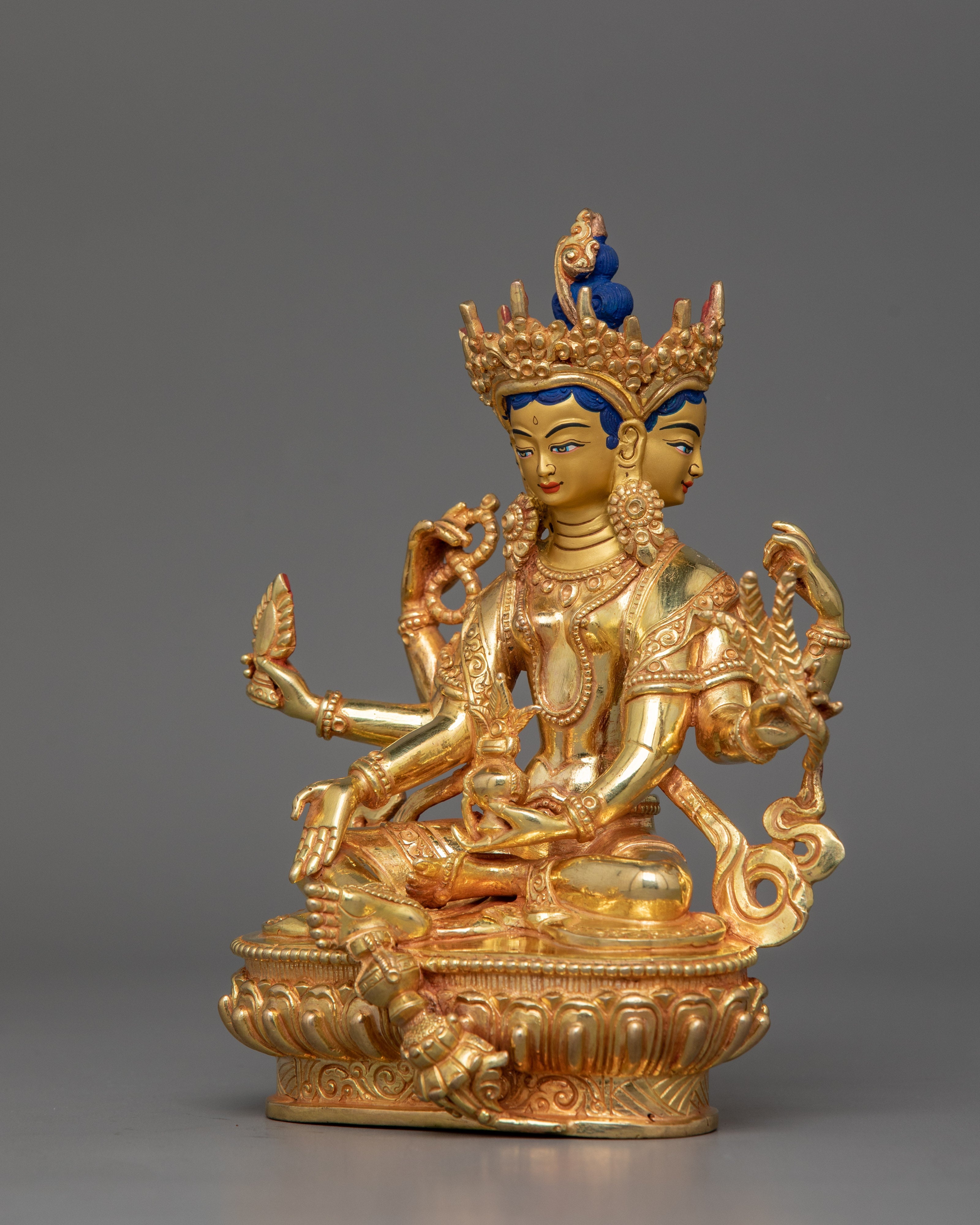 Handmade Vasudhara Figurine | Goddess of Abundance, and Spiritual Blessings
