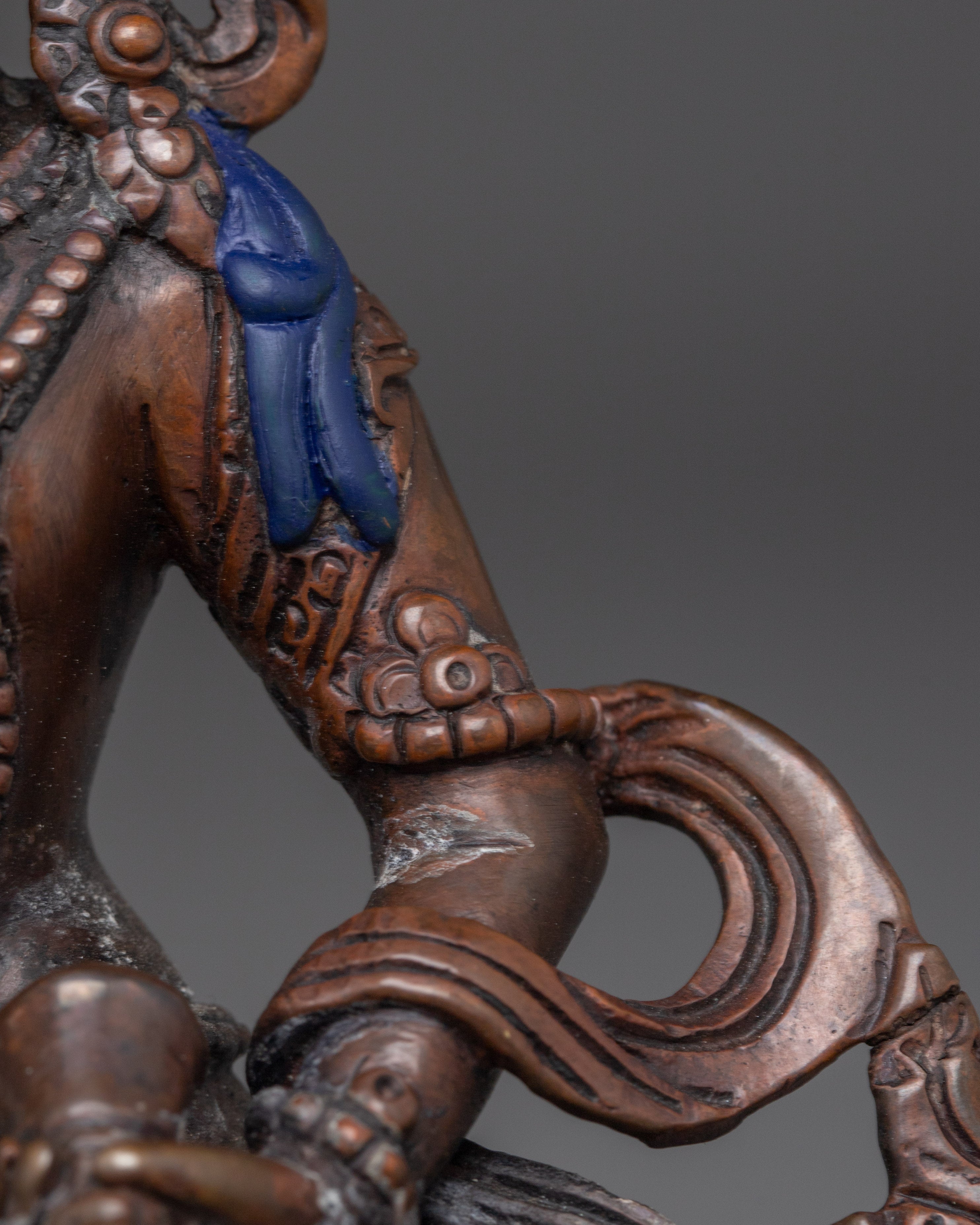 Handmade Copper Statue of Vajrasattva | Dorje Sempa - Symbol of Purification