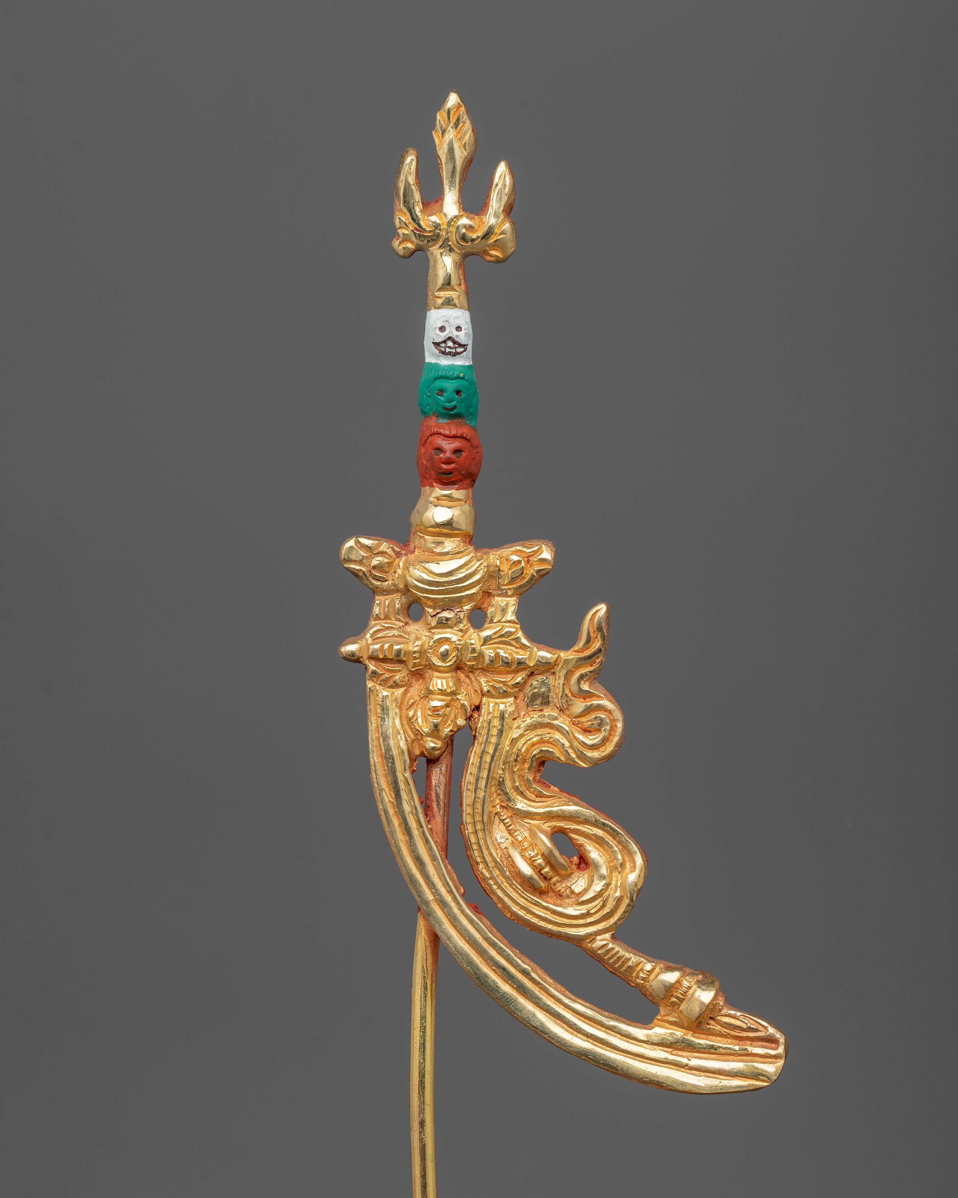 24K Gold-Gilded Padmasambhava Sculpture | Guru Rinpoche Statue