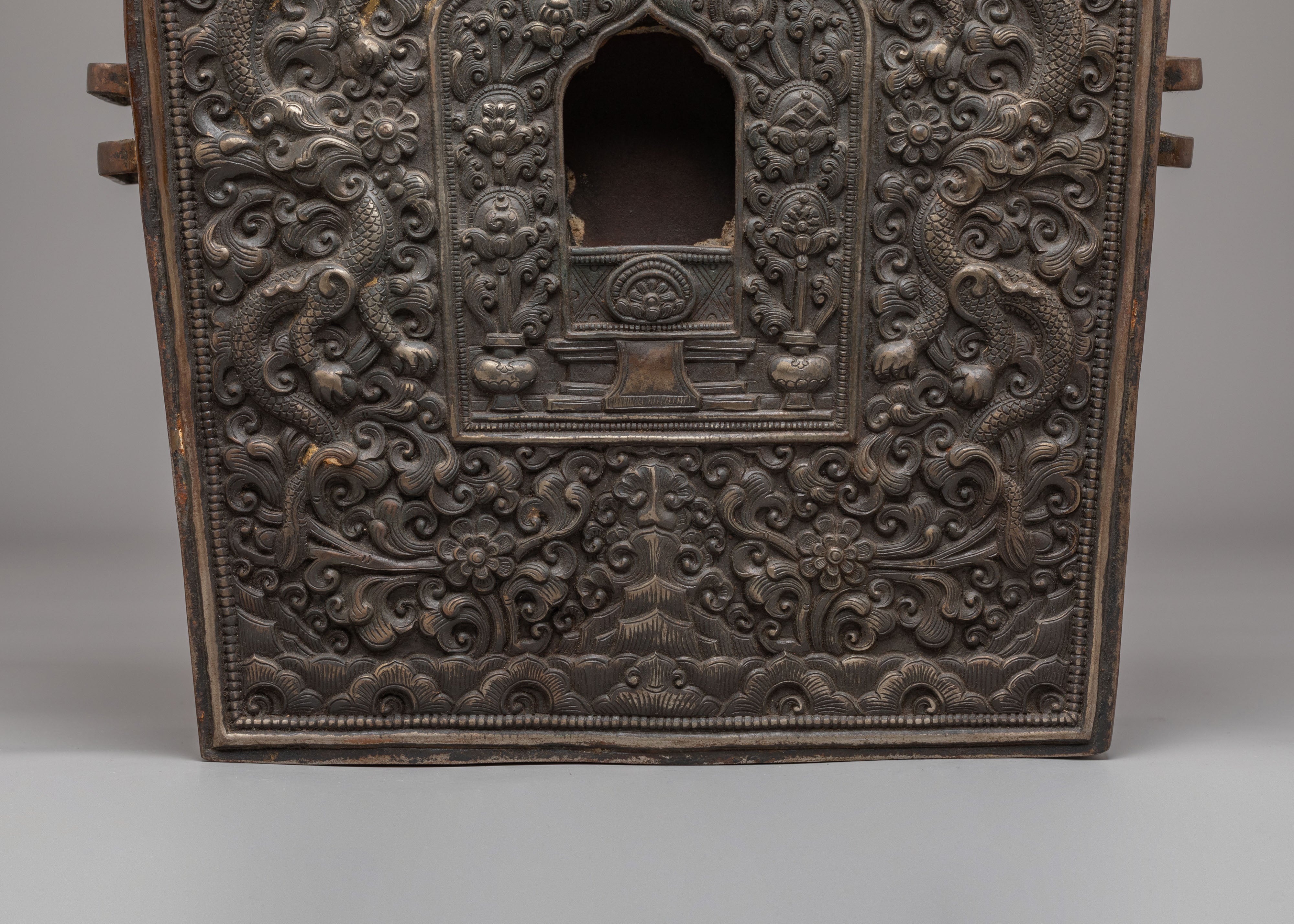 Dragon Design Ghau Box | Handcrafted Tibetan Ritual Box