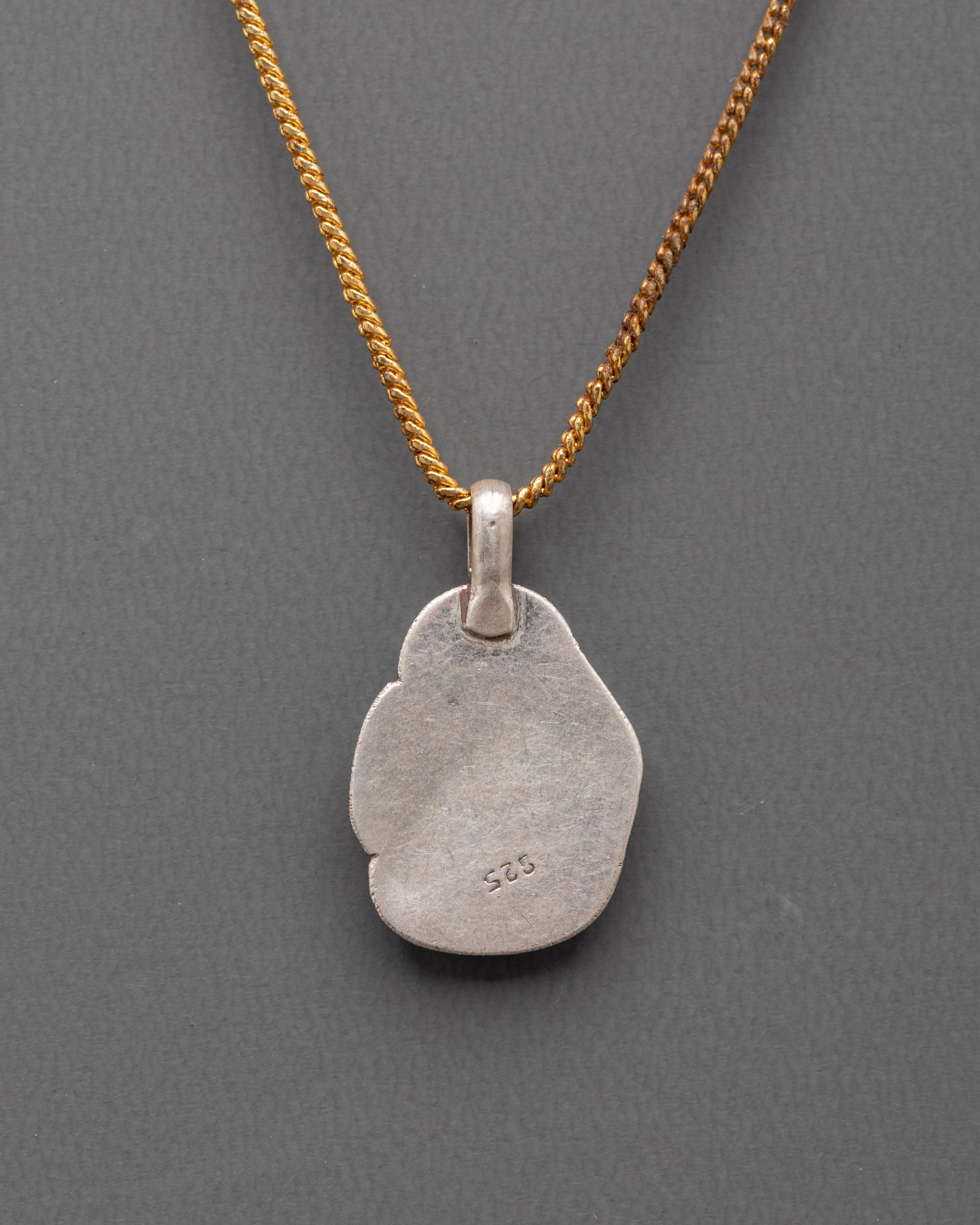 Buddhist Silver Pendant | Himalayan Spiritual Jewelry for Protection & Meditation
