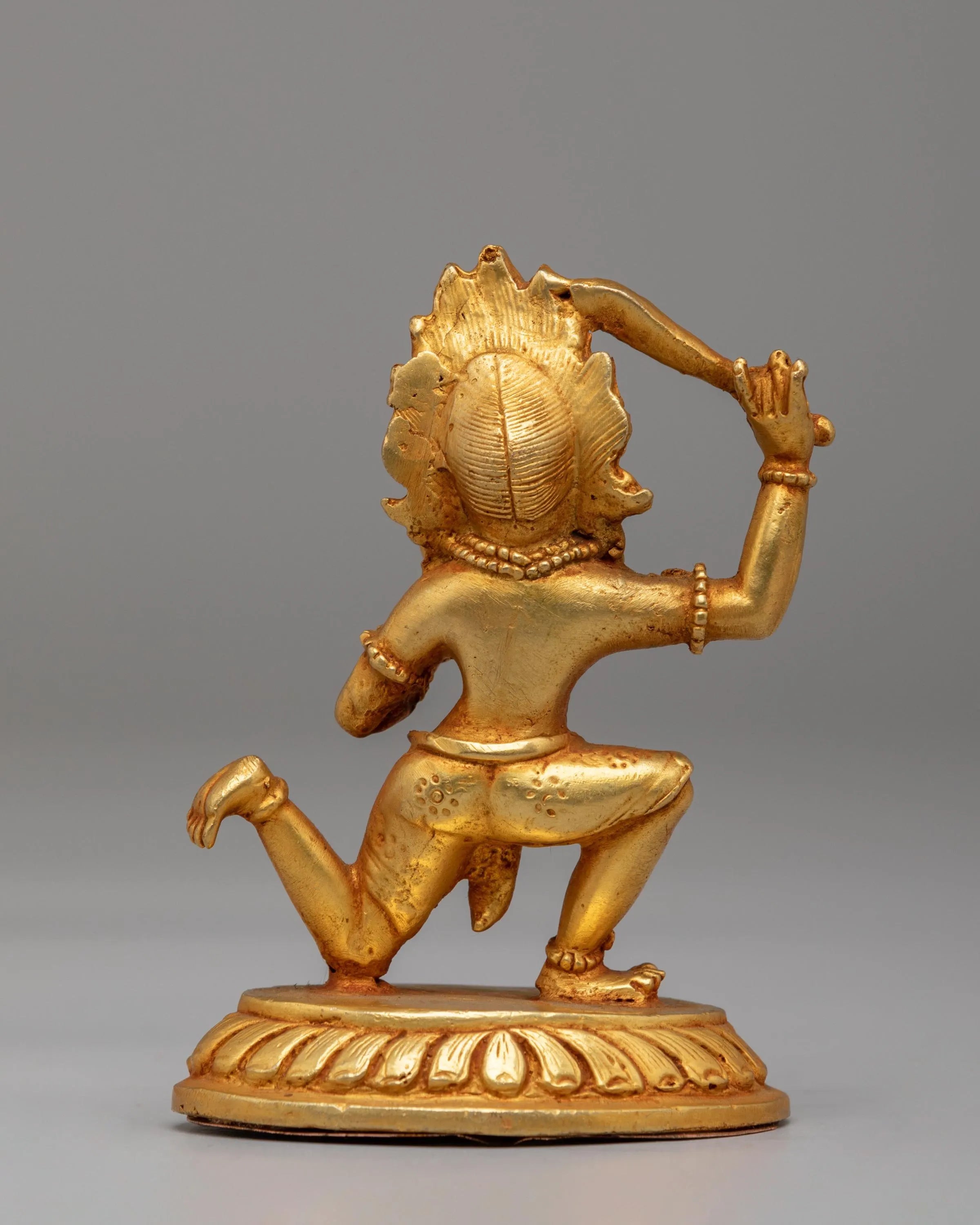 Sacred Achala Statue | Gold Plated Copper Protector