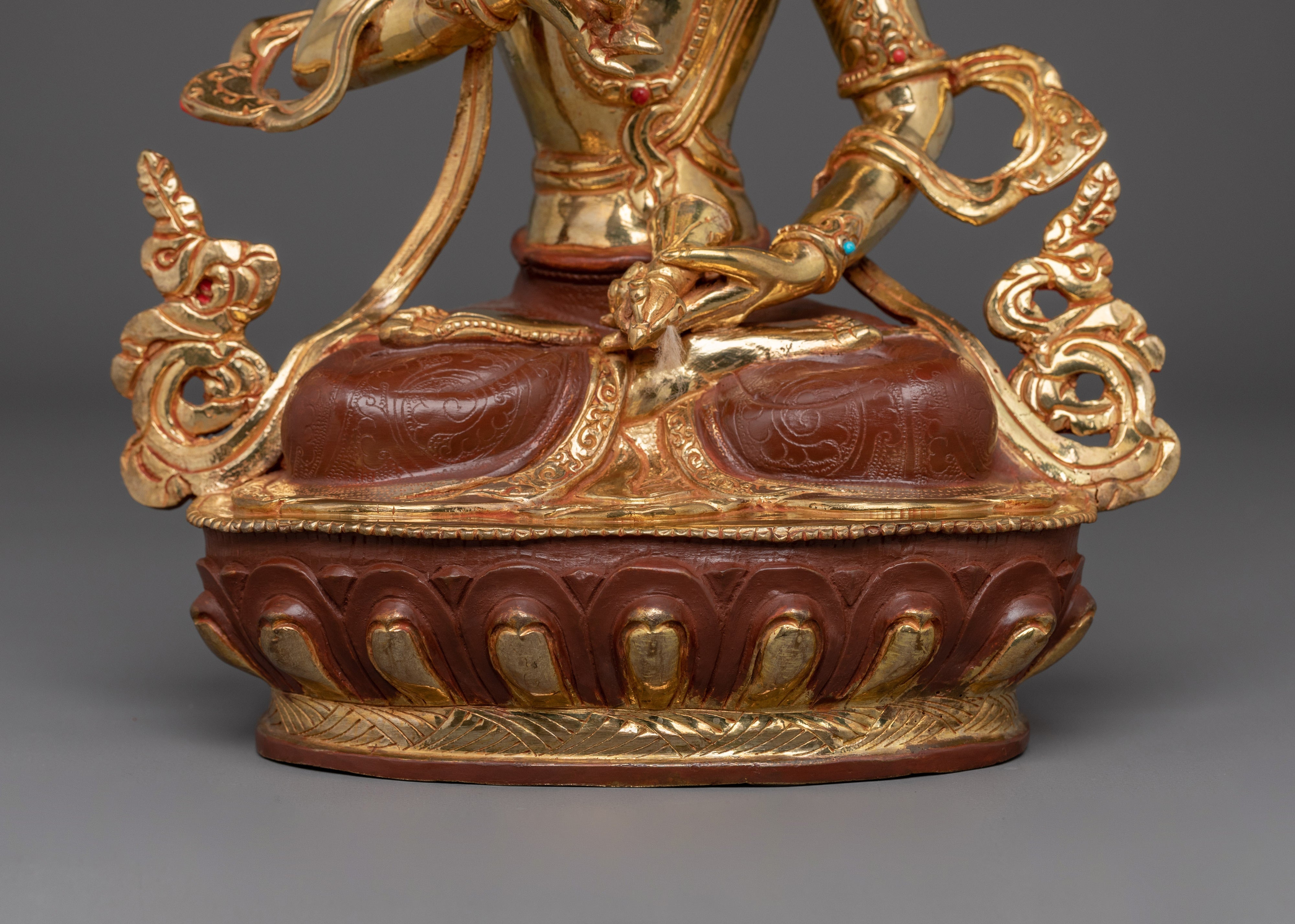 Vajrasattva Purification Deity Statue | Handmade Gold Plated Copper Statue