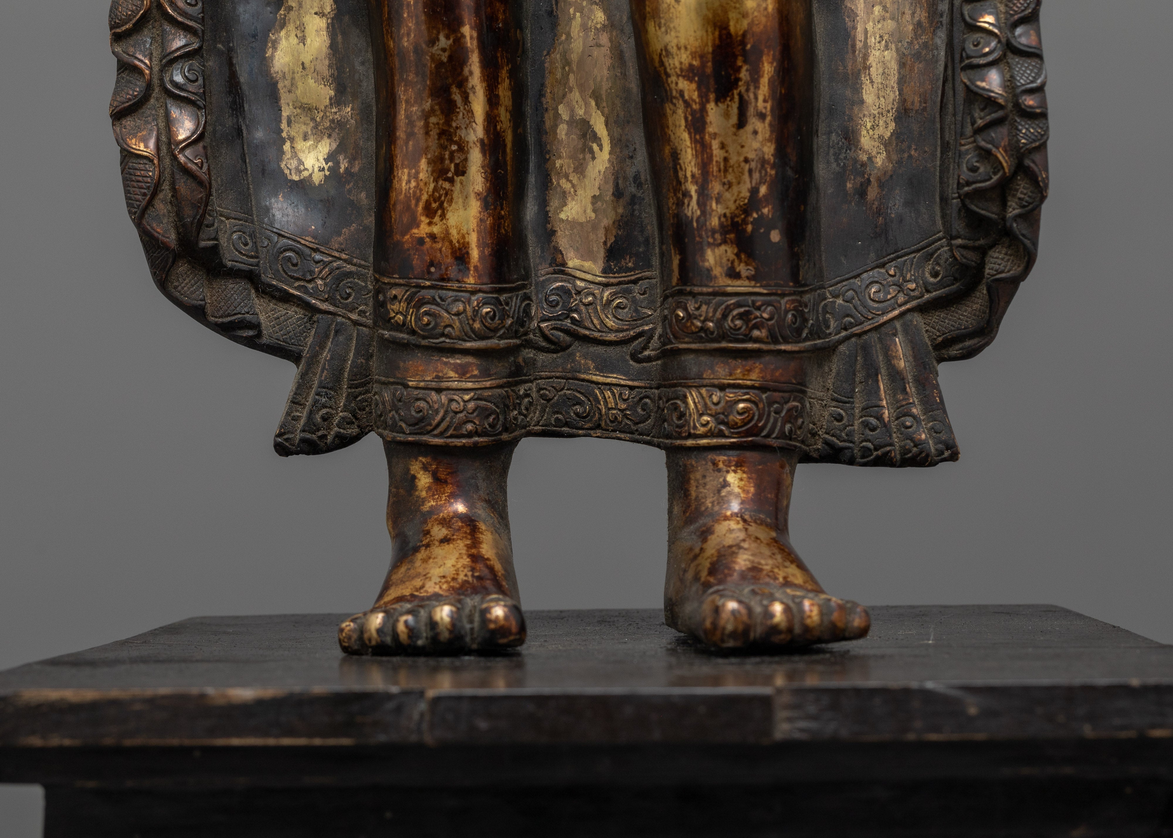 Antique Standing Shakyamuni Buddha Statue | Embrace Timeless Wisdom