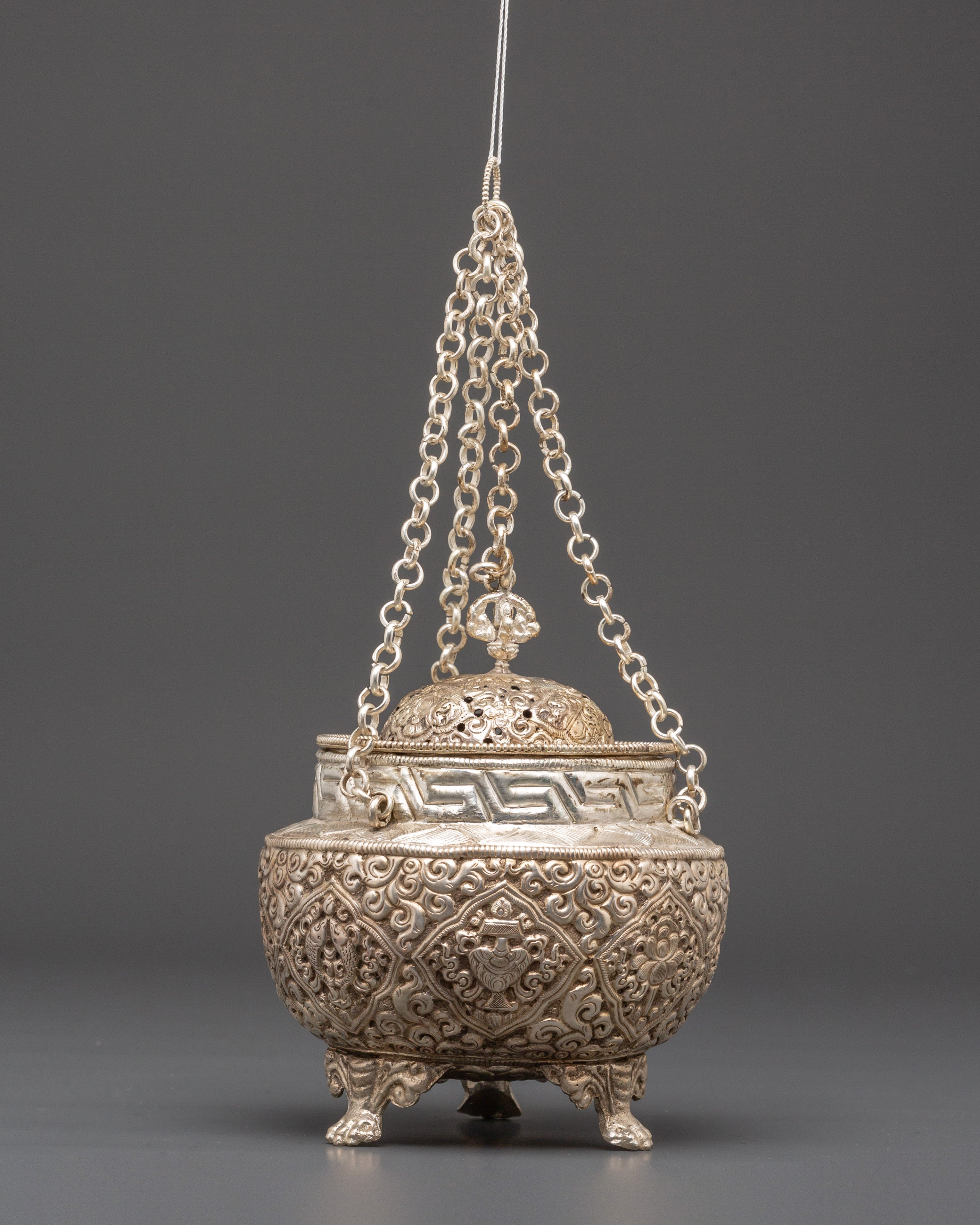 Copper Silver Plated-Incense Burner for Mindfulness & Rituals