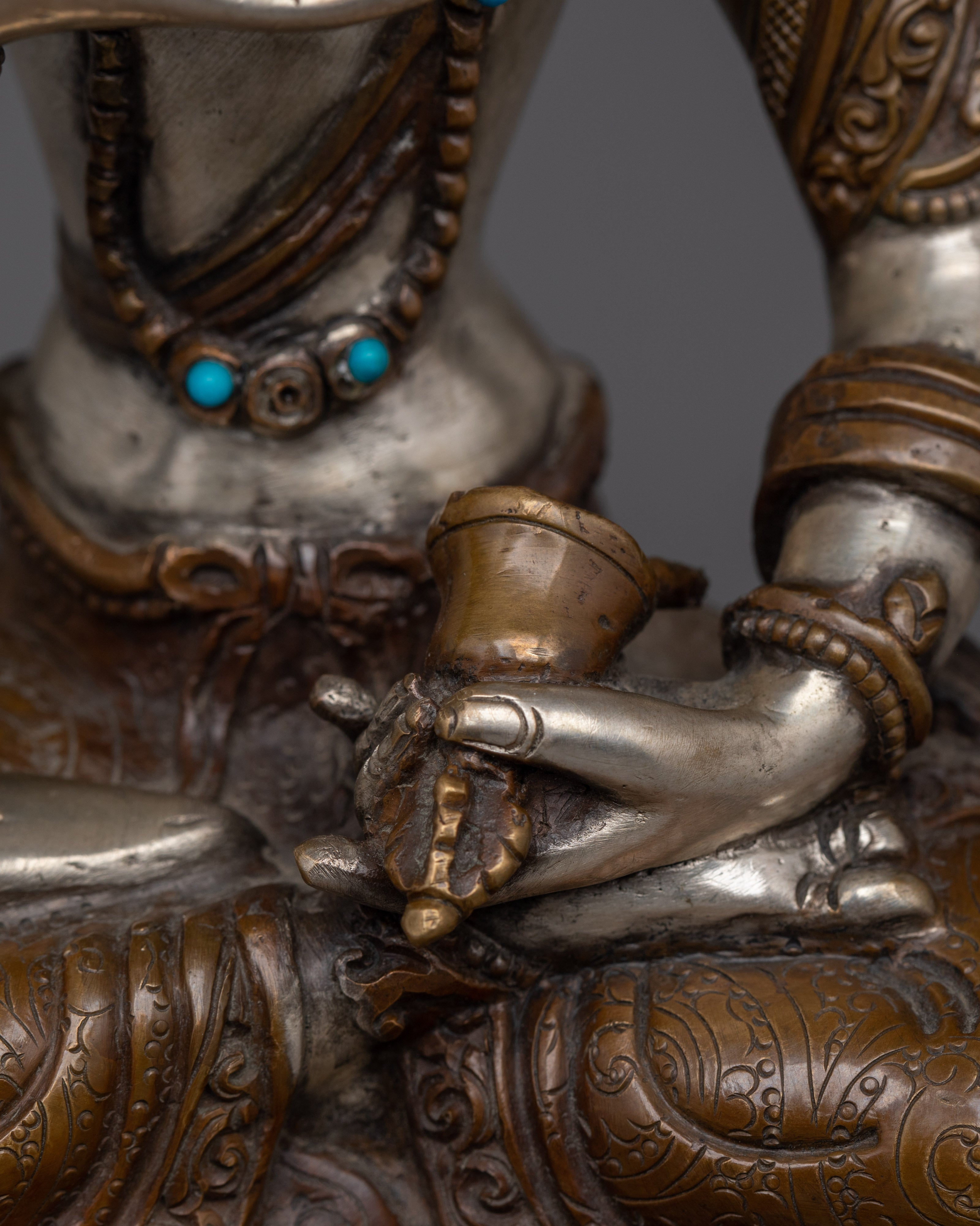 Copper Buddhist Artwork of Vajrasattva | Symbol of Purification and Inner Clarity