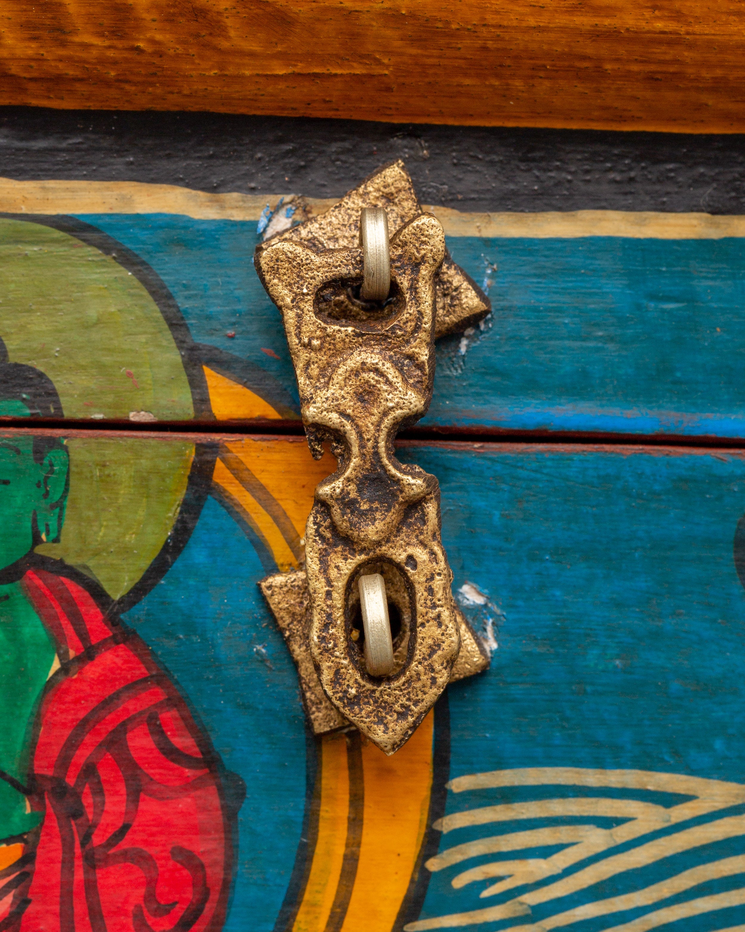 Box with Amoghasiddhi Buddha Painting | Hand-Painted Sacred Storage
