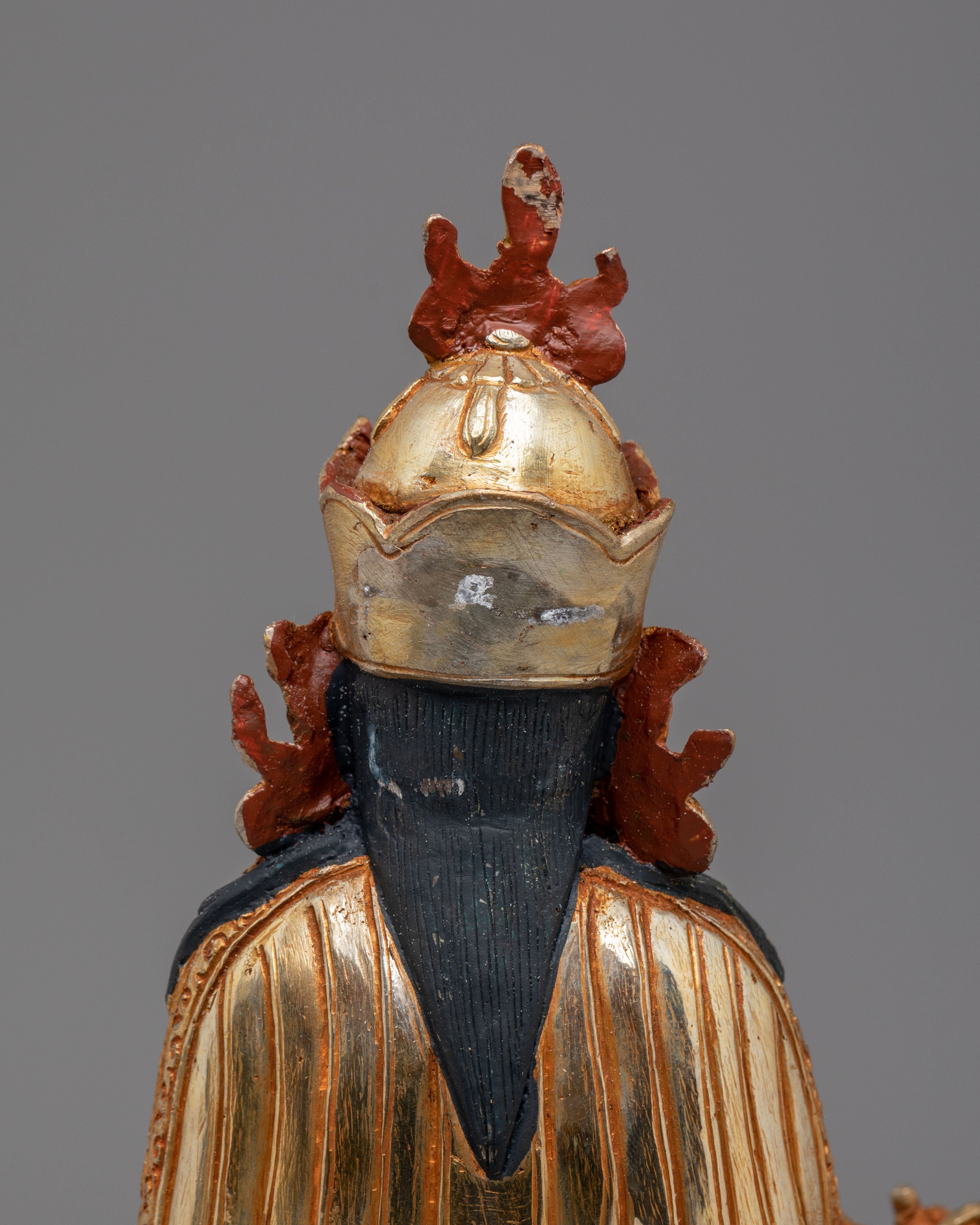 Traditional Buddhist Guru Rinpoche Sculpture | Spiritual Decor for Meditation