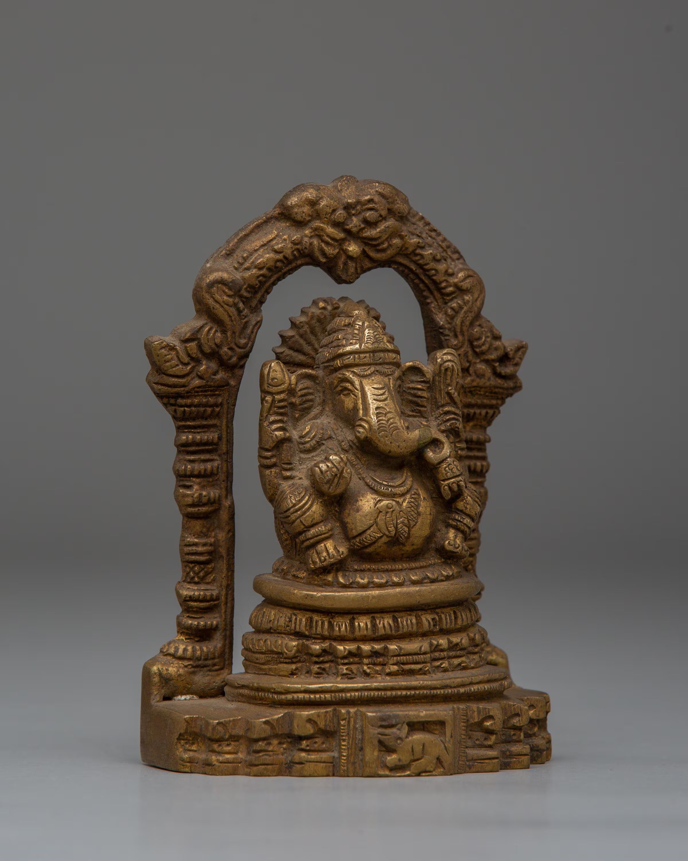 Hindu Deity Ganesha Brass Statue | Symbol of Wisdom