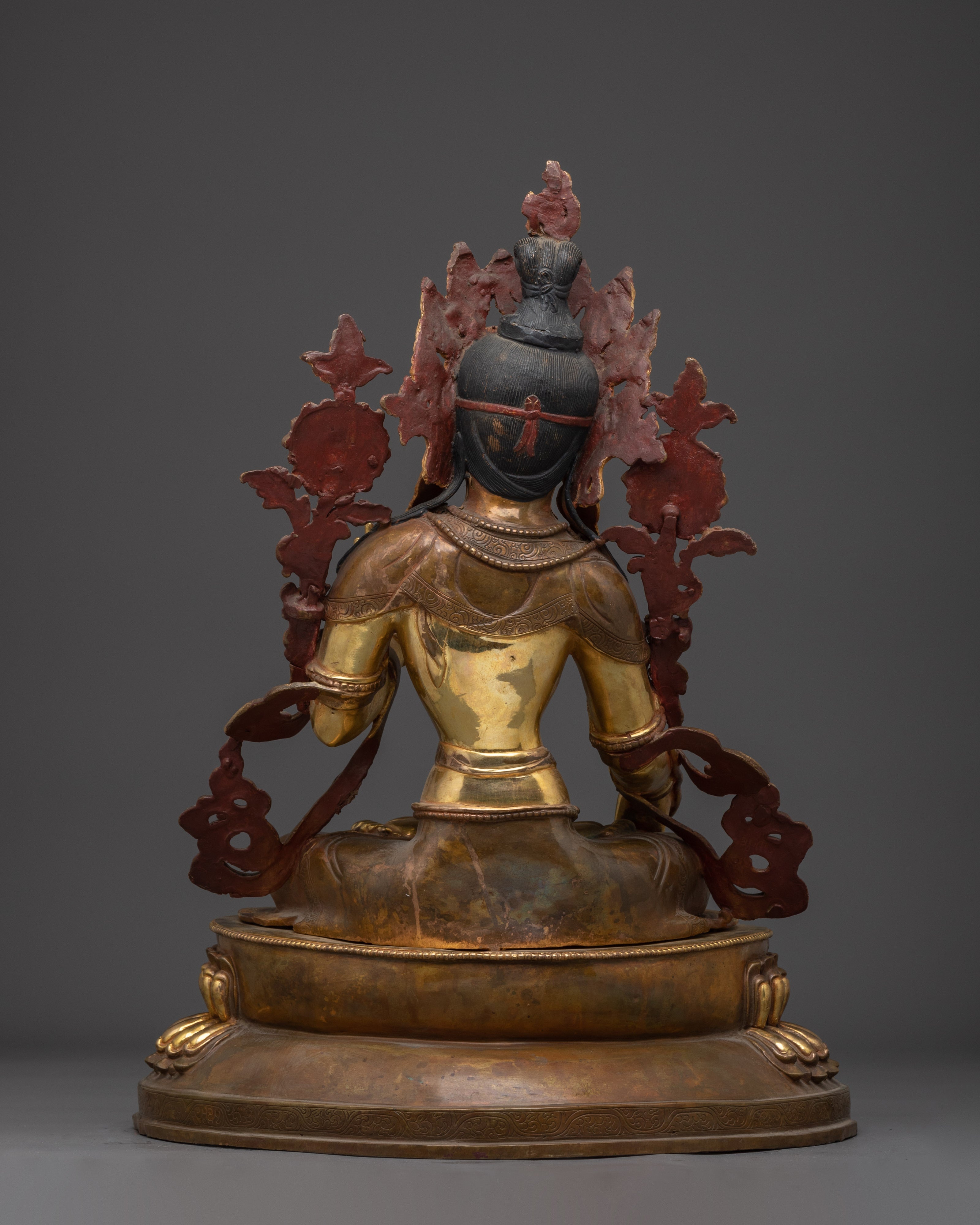 Golden Sita Tara Tibetan Deity Art | White Tara - Healing Deity
