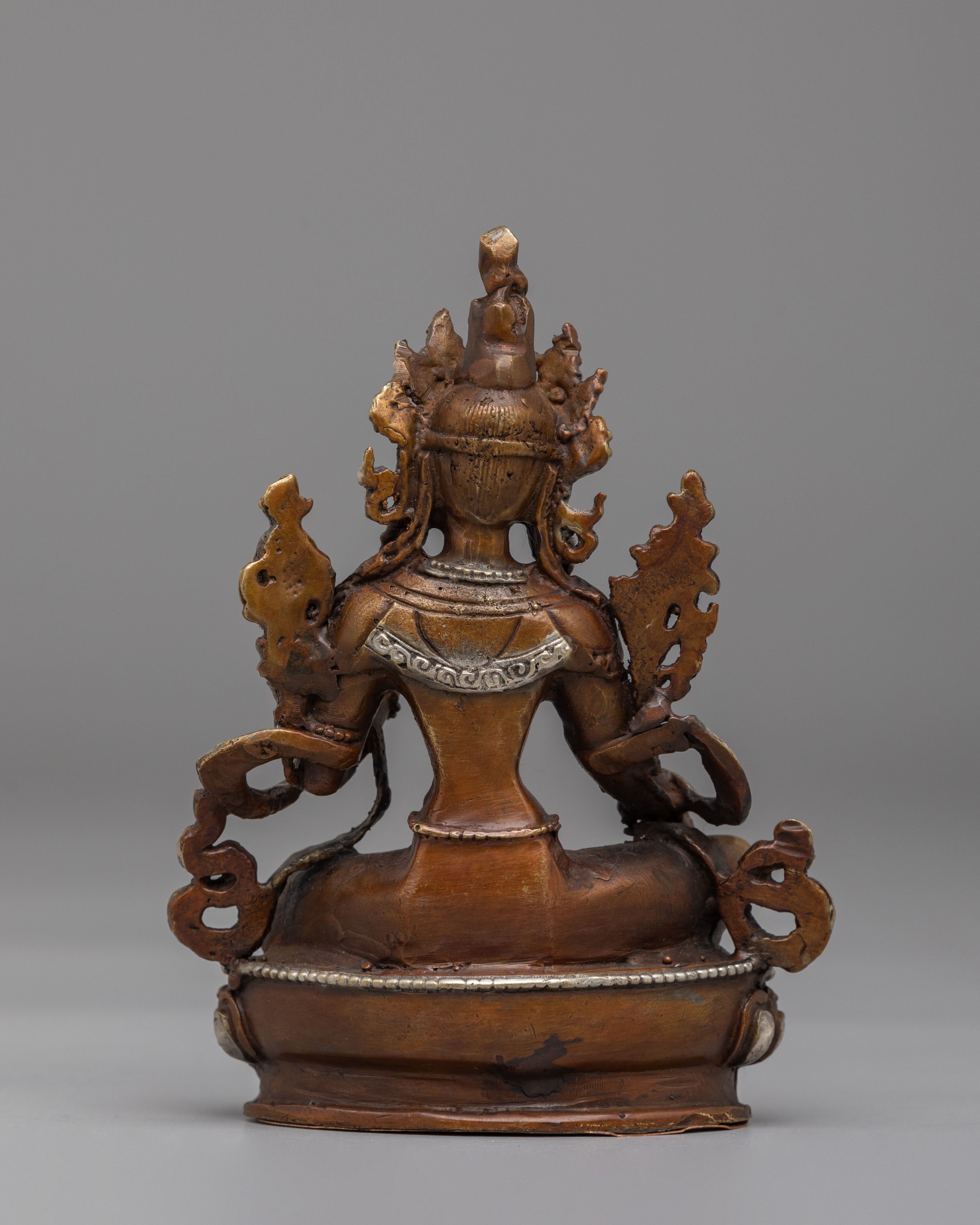 Spiritual Green Tara Deity Statue | Traditional Buddhist Artwork