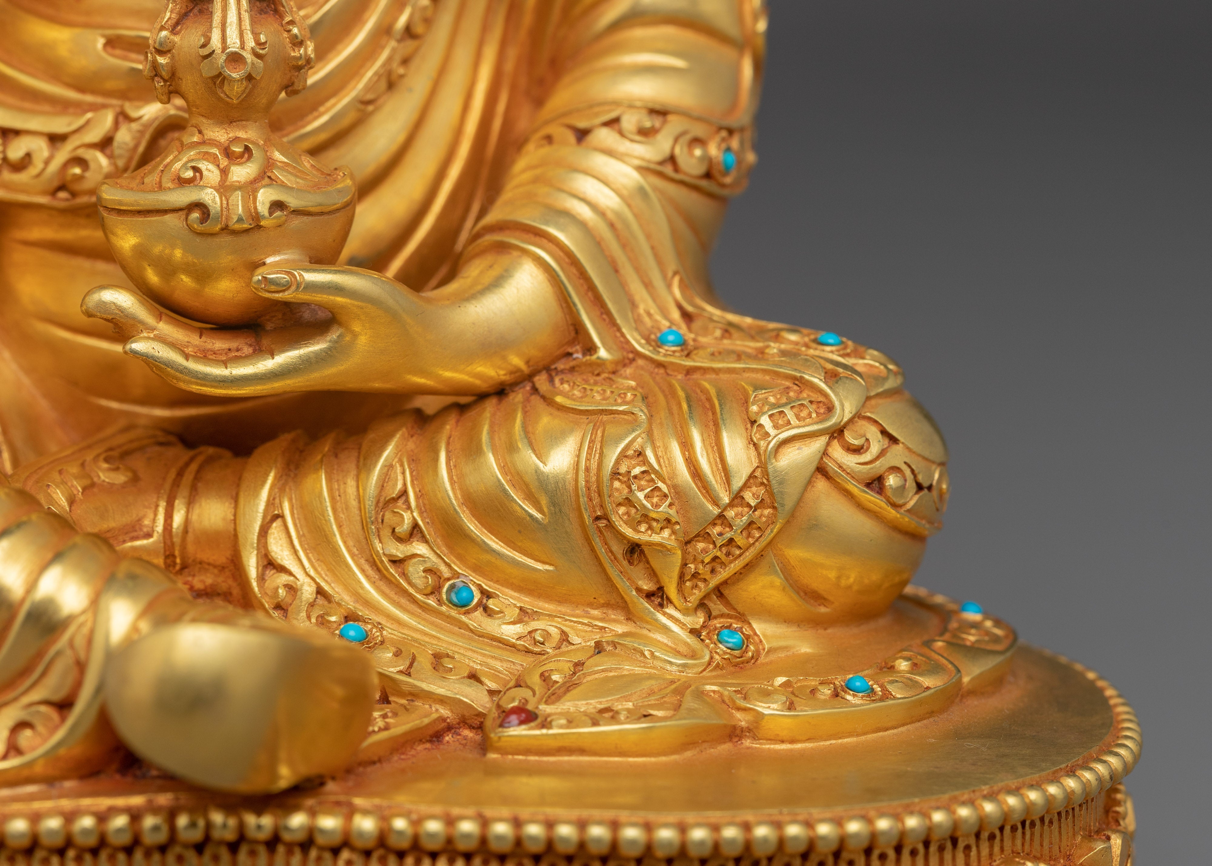 Golden Guru Padmasambhava Statue | Discover Enlightenment