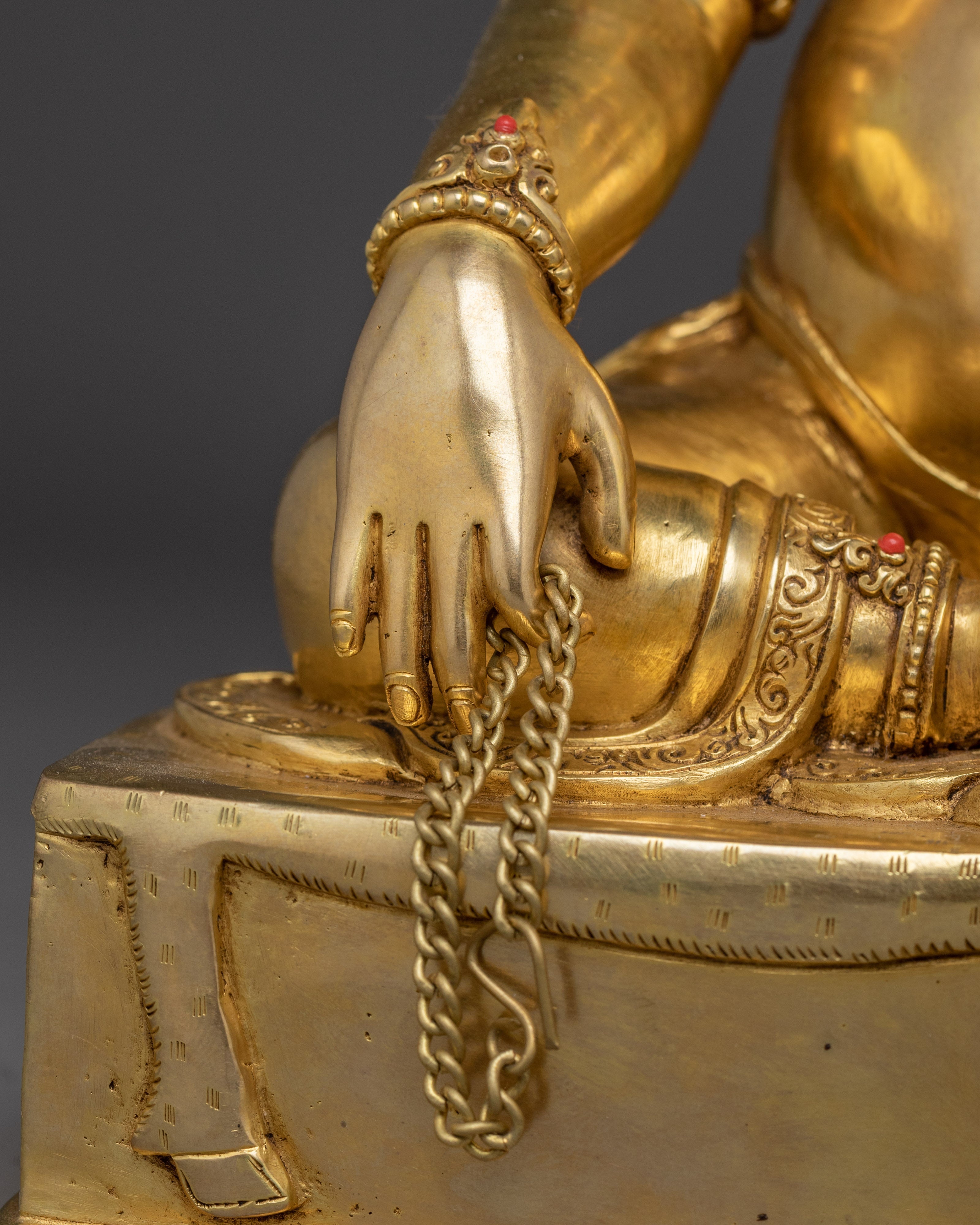Handmade Guru Shapdum Copper Statue | Traditional Artwork
