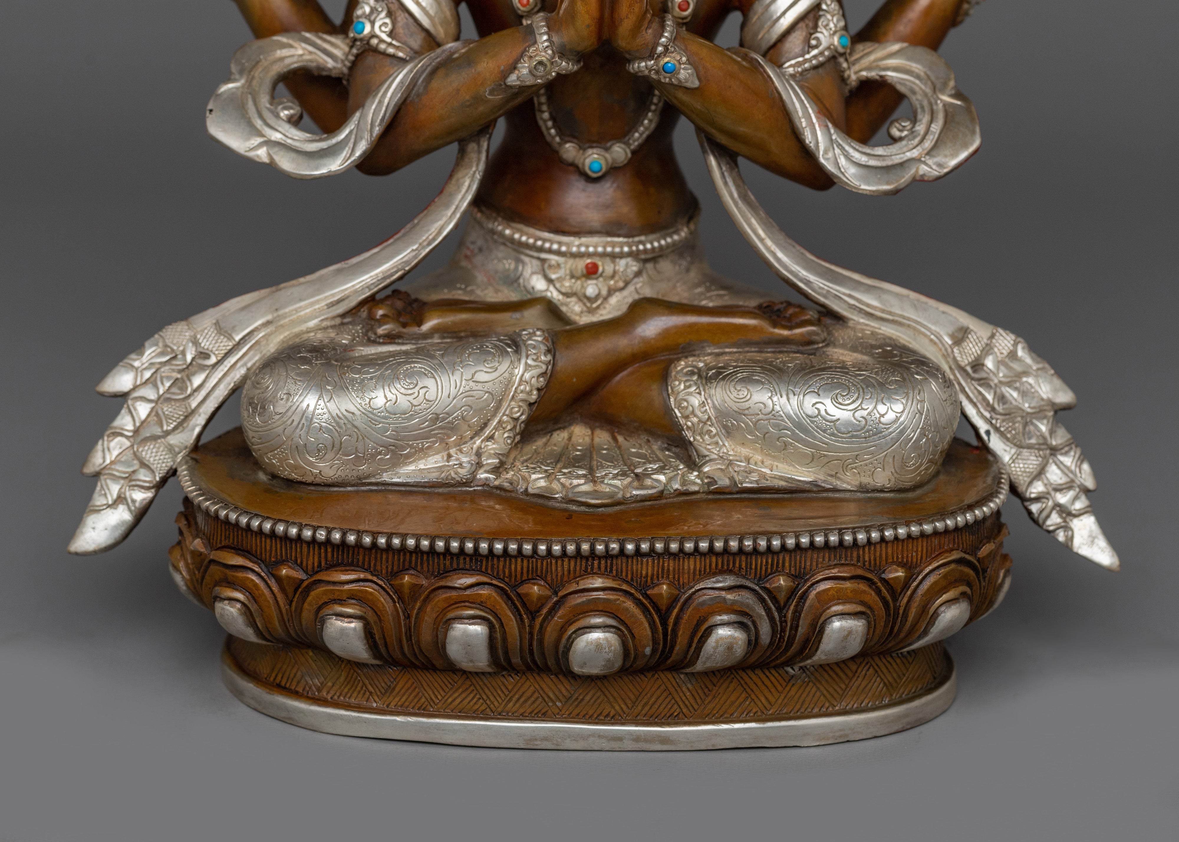 Figurine of Compassionate Deity Chenrezig | A Journey into Compassion