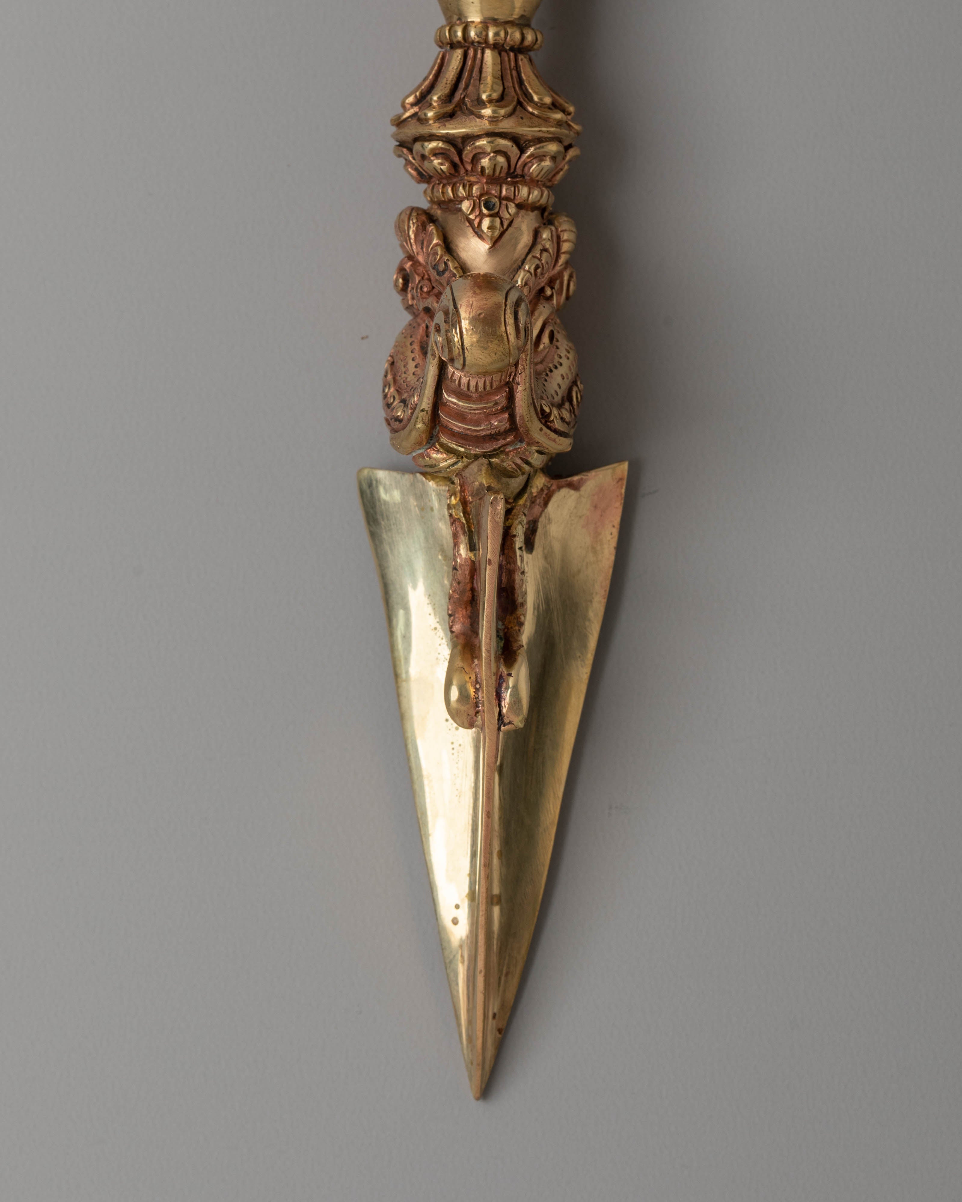 Handcrafted Phurba Tibetan Art | Sacred Ritual Dagger for Spiritual Practices