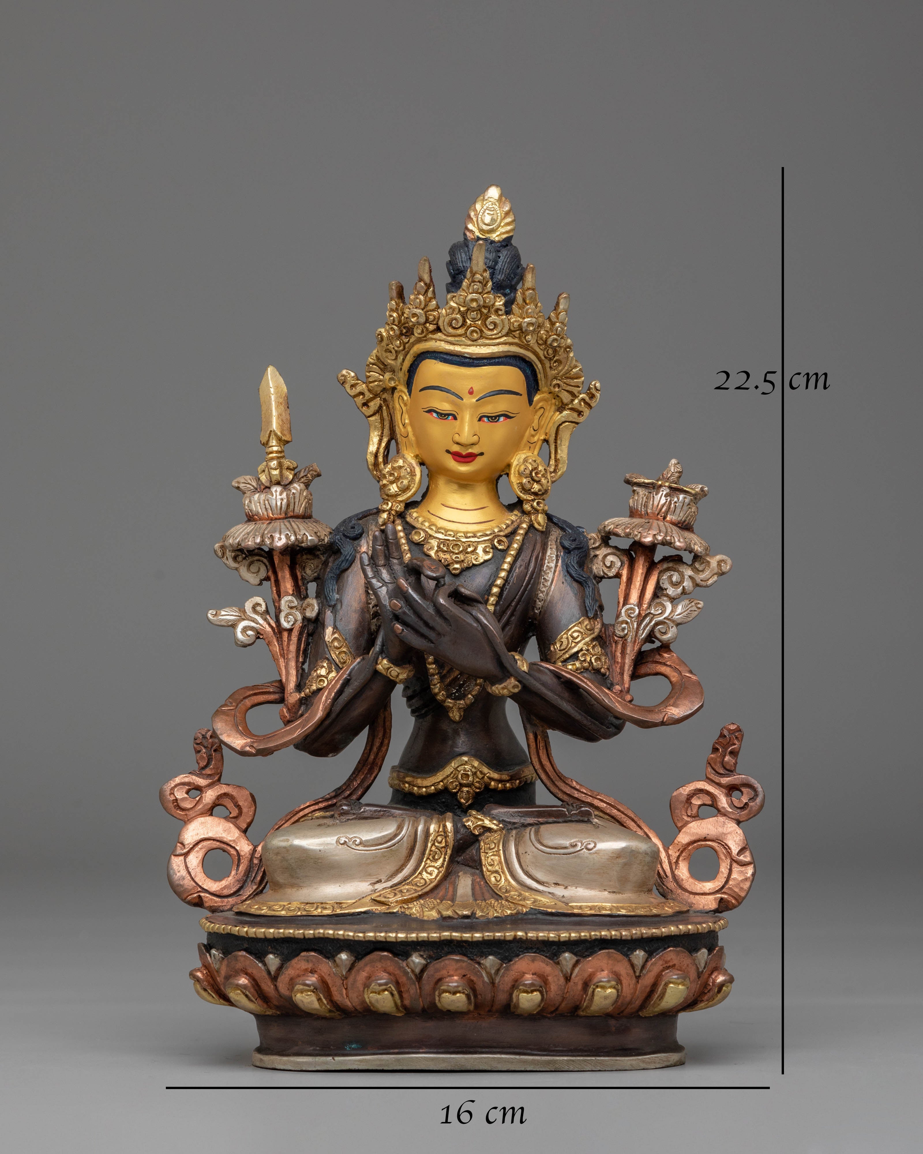 Tikshna Manjushri Statue : Bodhisattva of Power And Wisdom | Tibetan Art