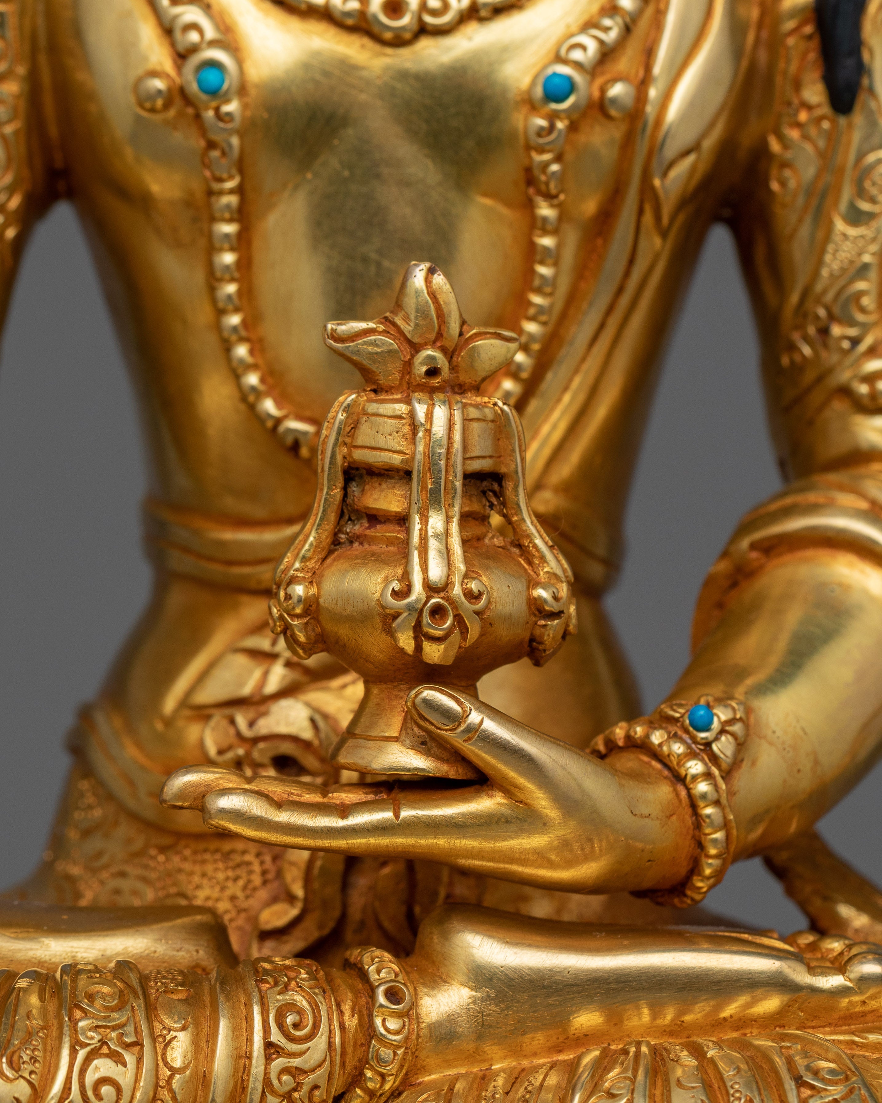 Tibetan Hand-crafted Kshitigarbha Statues | Tibetan Altar Zen Decor