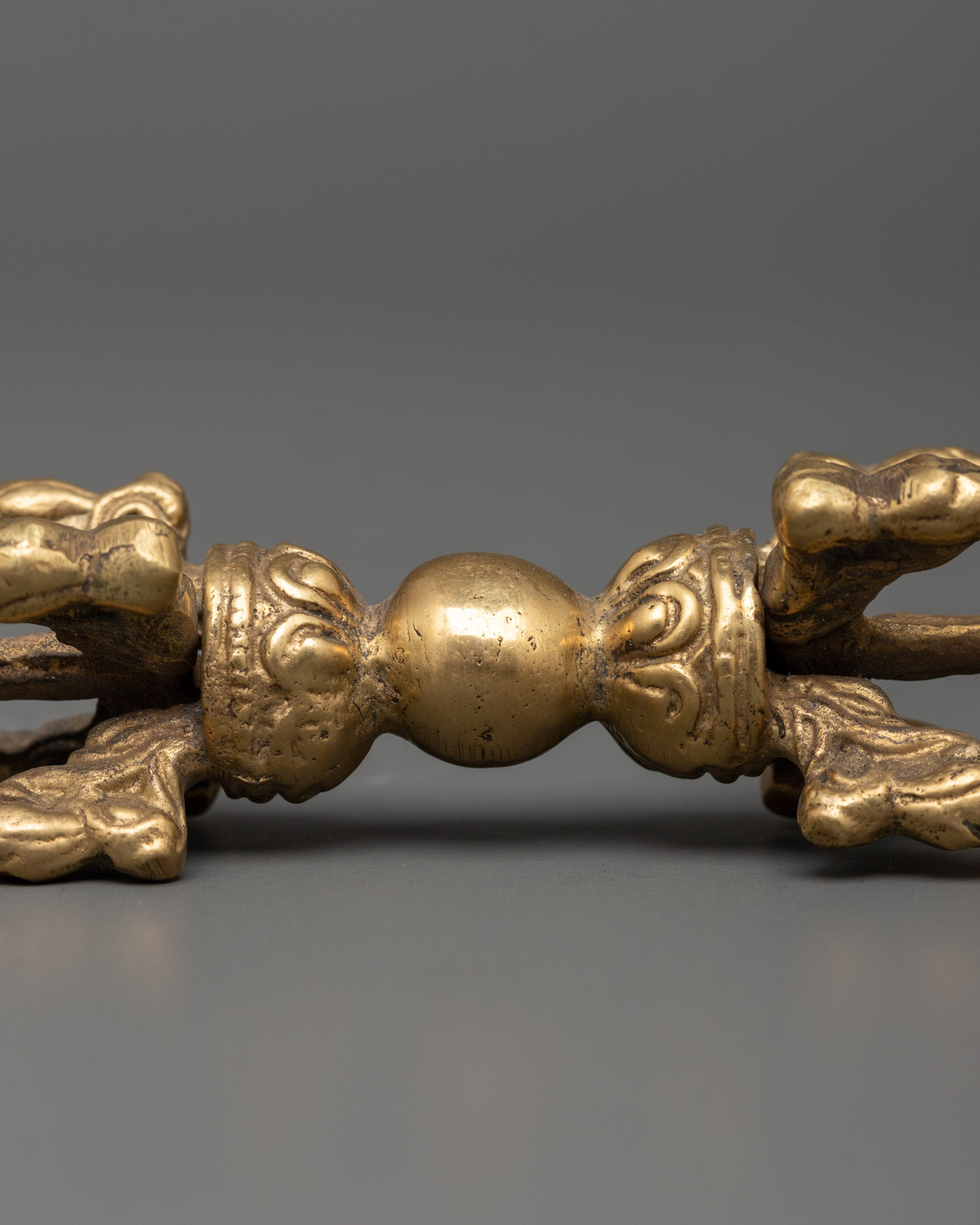 Ceremonial Buddhist Vajra | Traditional Brass Dorje Ritual Object