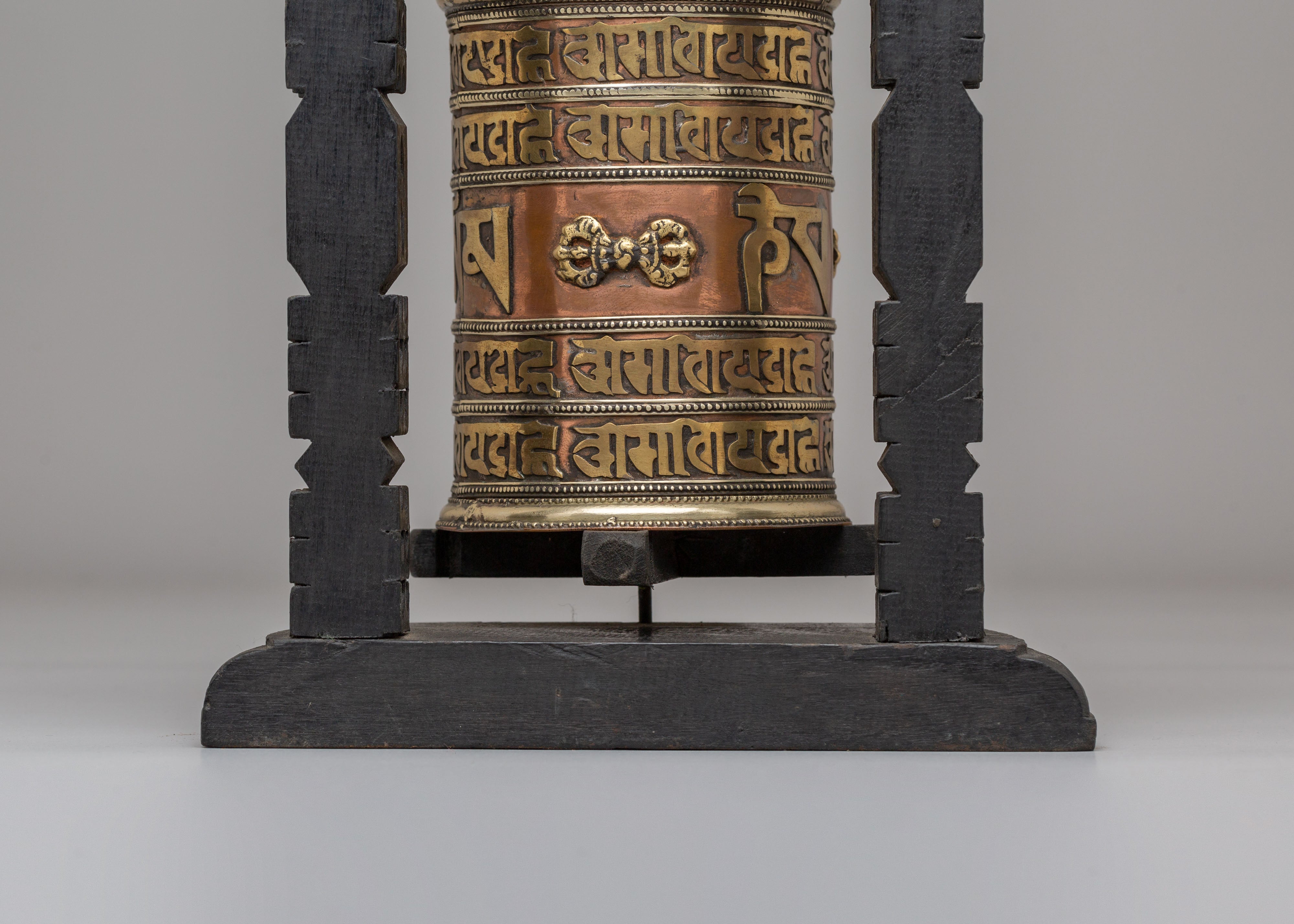 Buddhist Prayer Wheel For Altar | Tibetan Mantra Spinner
