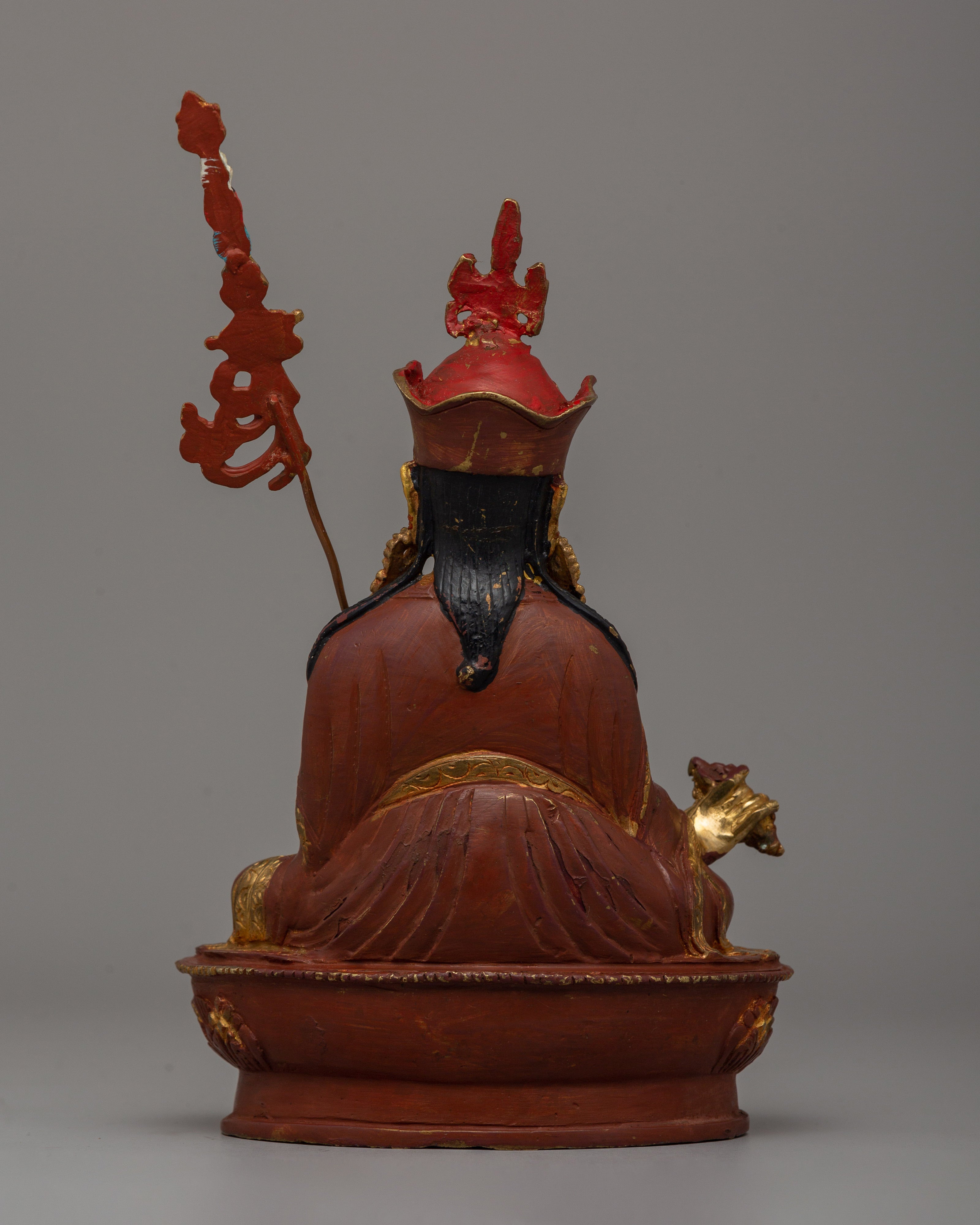 Tibetan Master Padmasambhava Statue | Sculpture for Spiritual Shrine & Altars
