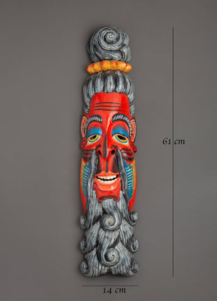 Scared Tibetan Wall Hanging | Colorful Wooden Art