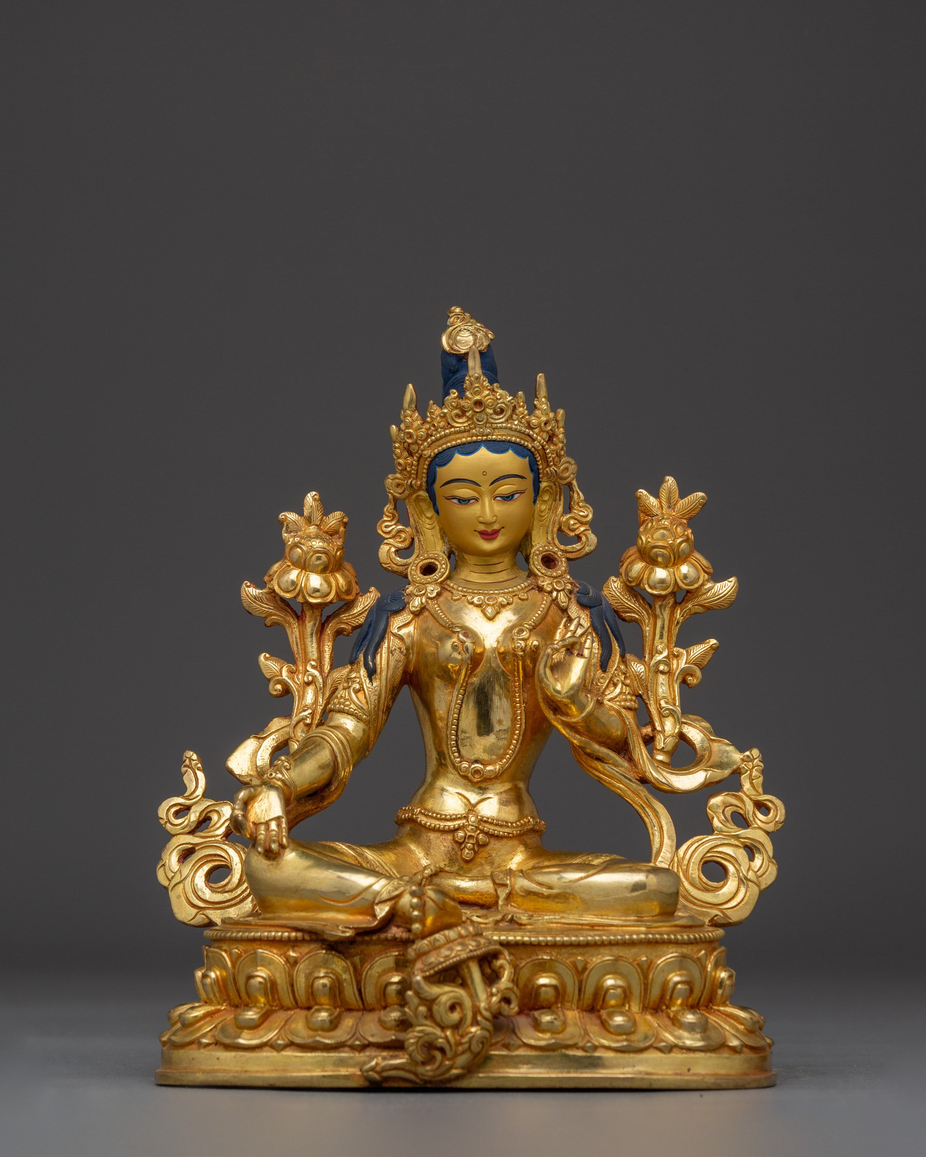 Majestic Shyama Tara Figurine - Mother of All Buddha