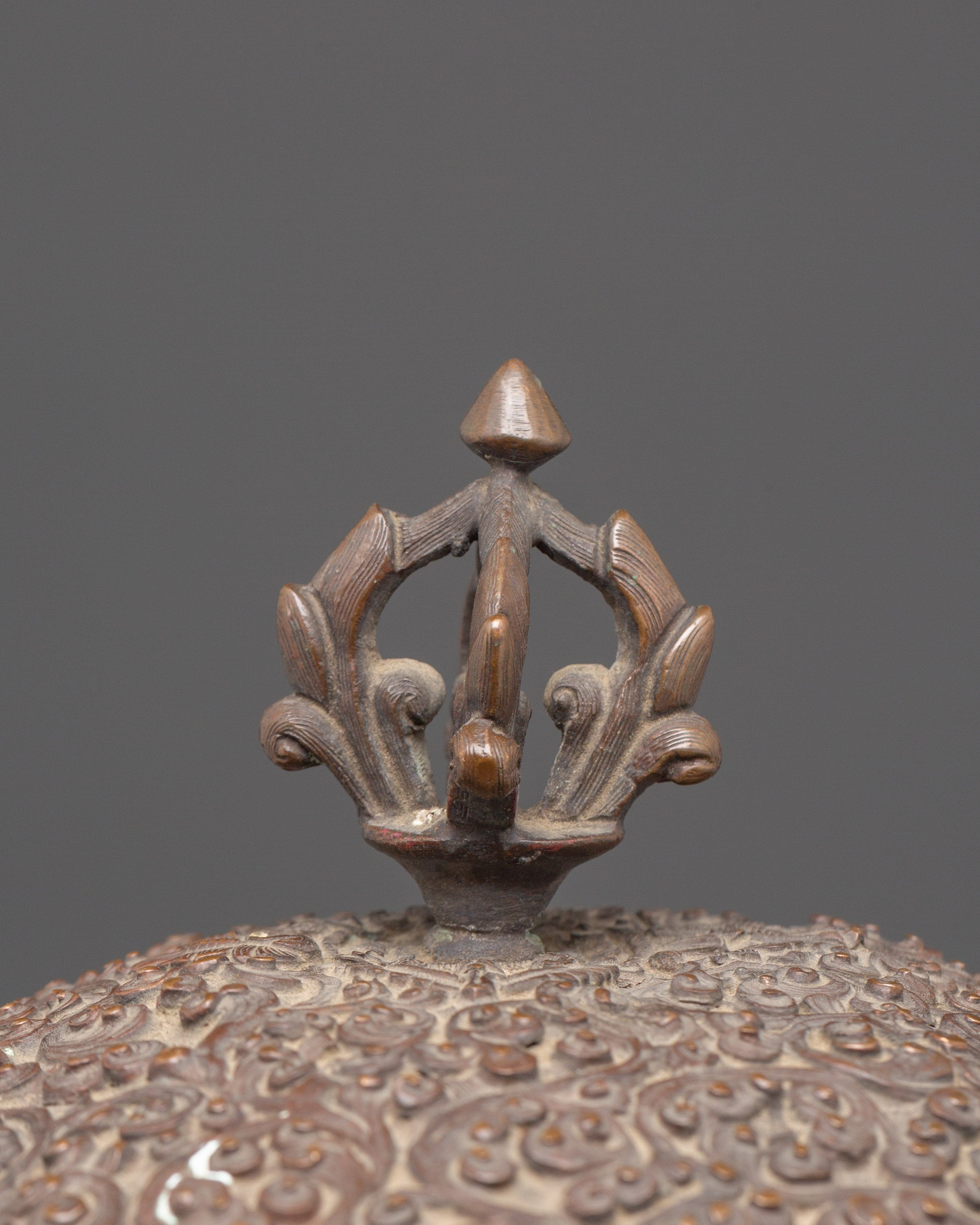 Copper Ritual Kapala | Tibetan Buddhist Skull Cup Offering Bowl