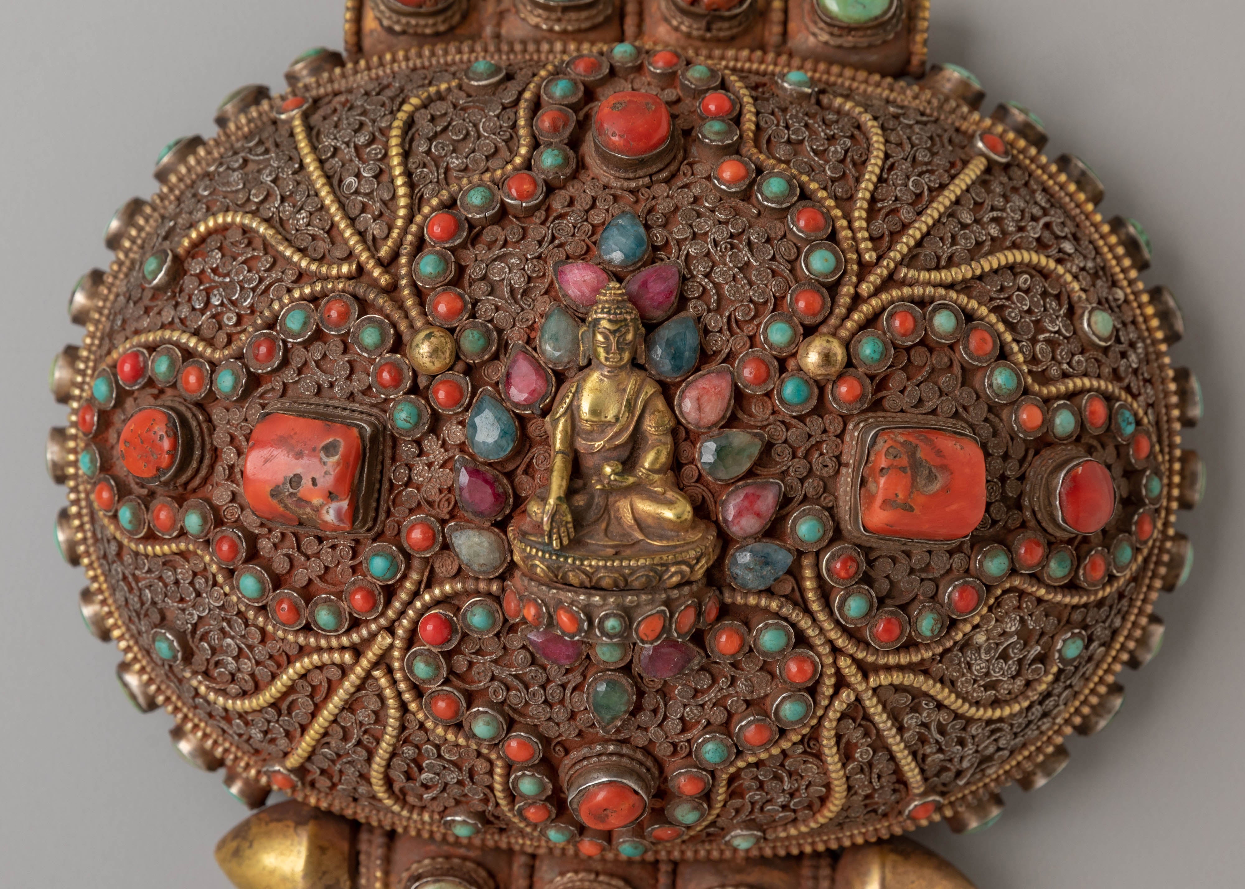 Handcrafted Ratnasambhava Ghau Box | Unique Spiritual Ghau Box