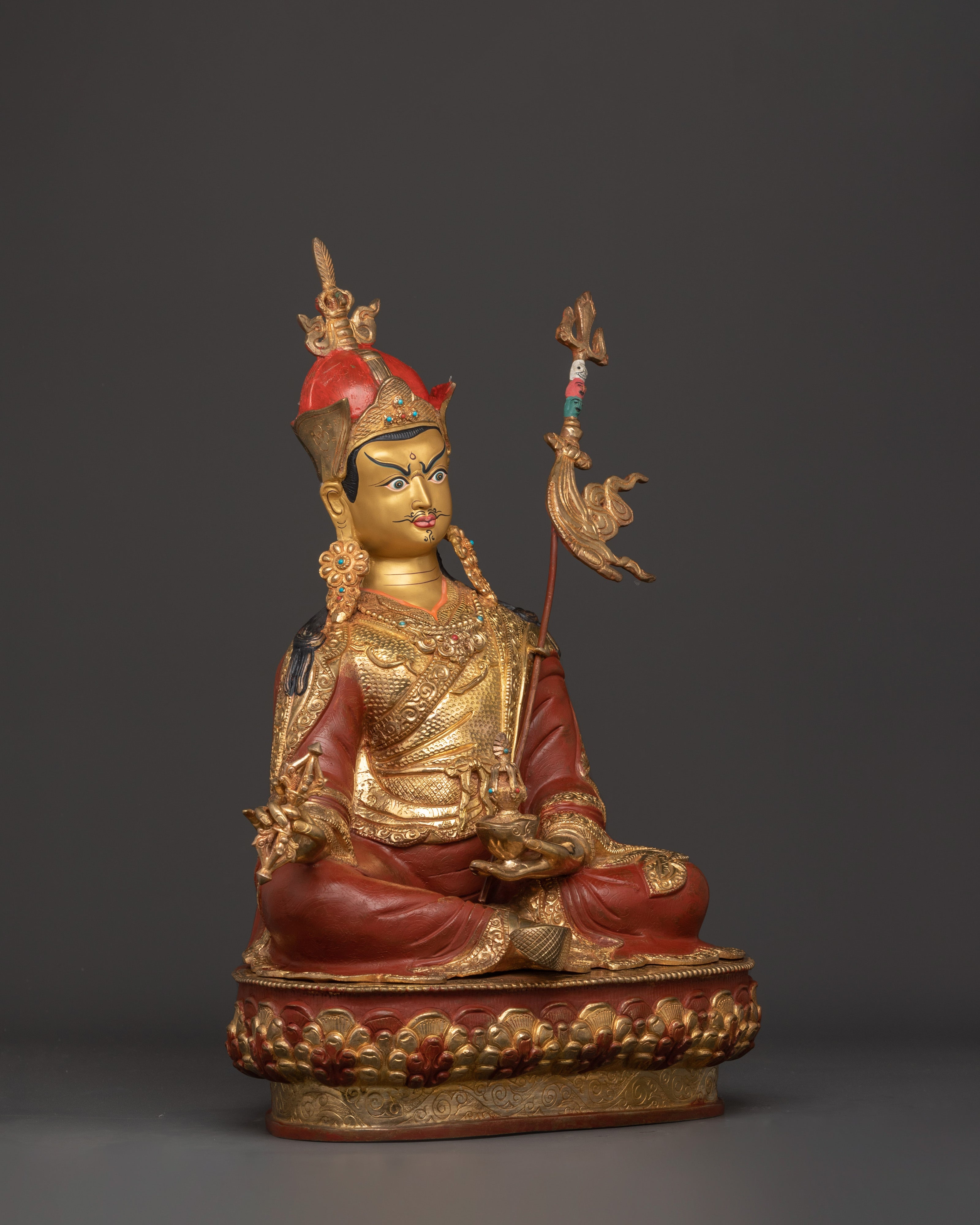 Guru Rinpoche Copper Body Statue | Sacred Padmasambhava Figure