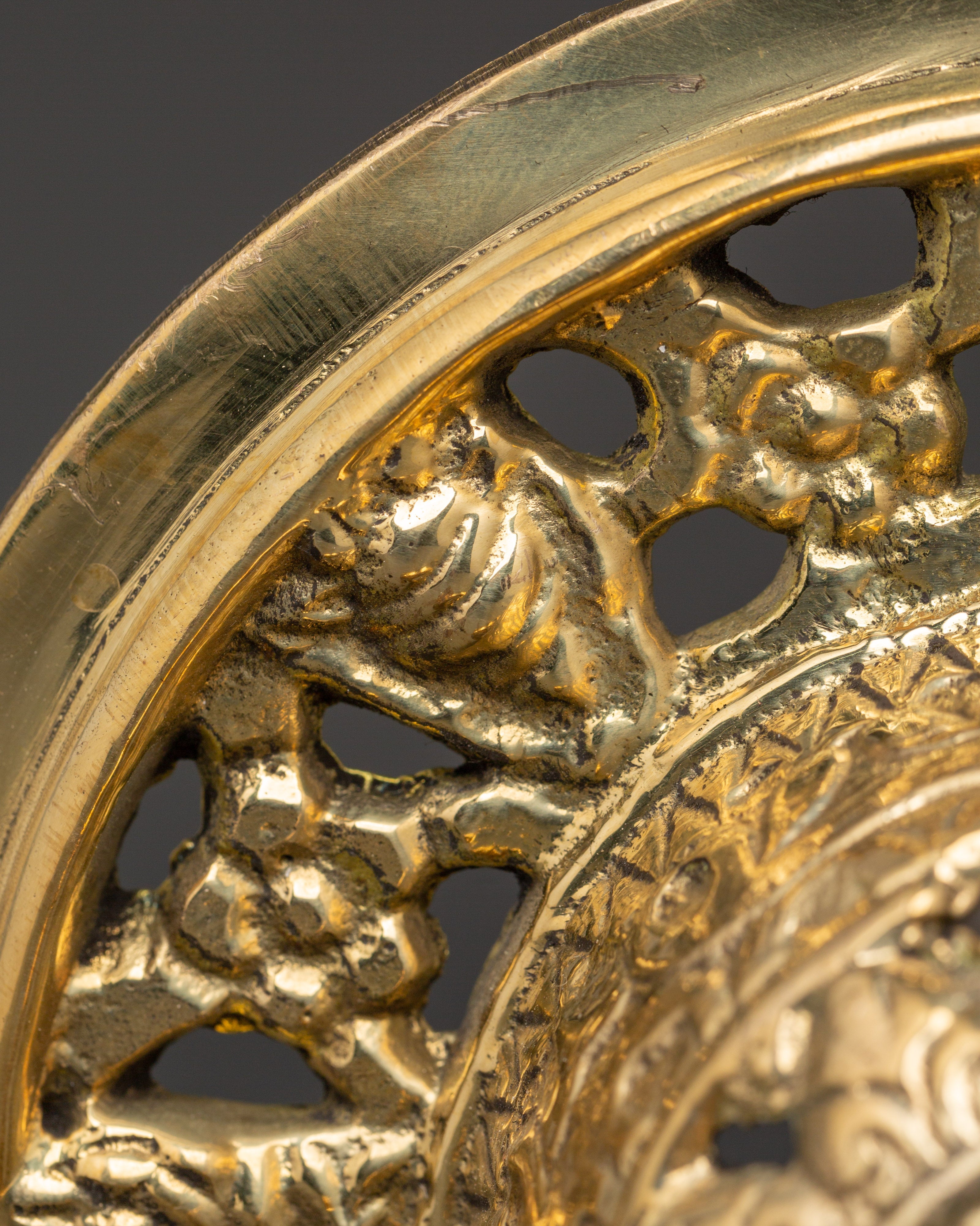 Tibetan Brass Door Knocker Set |  Himalayan-Style Decorative Knockers