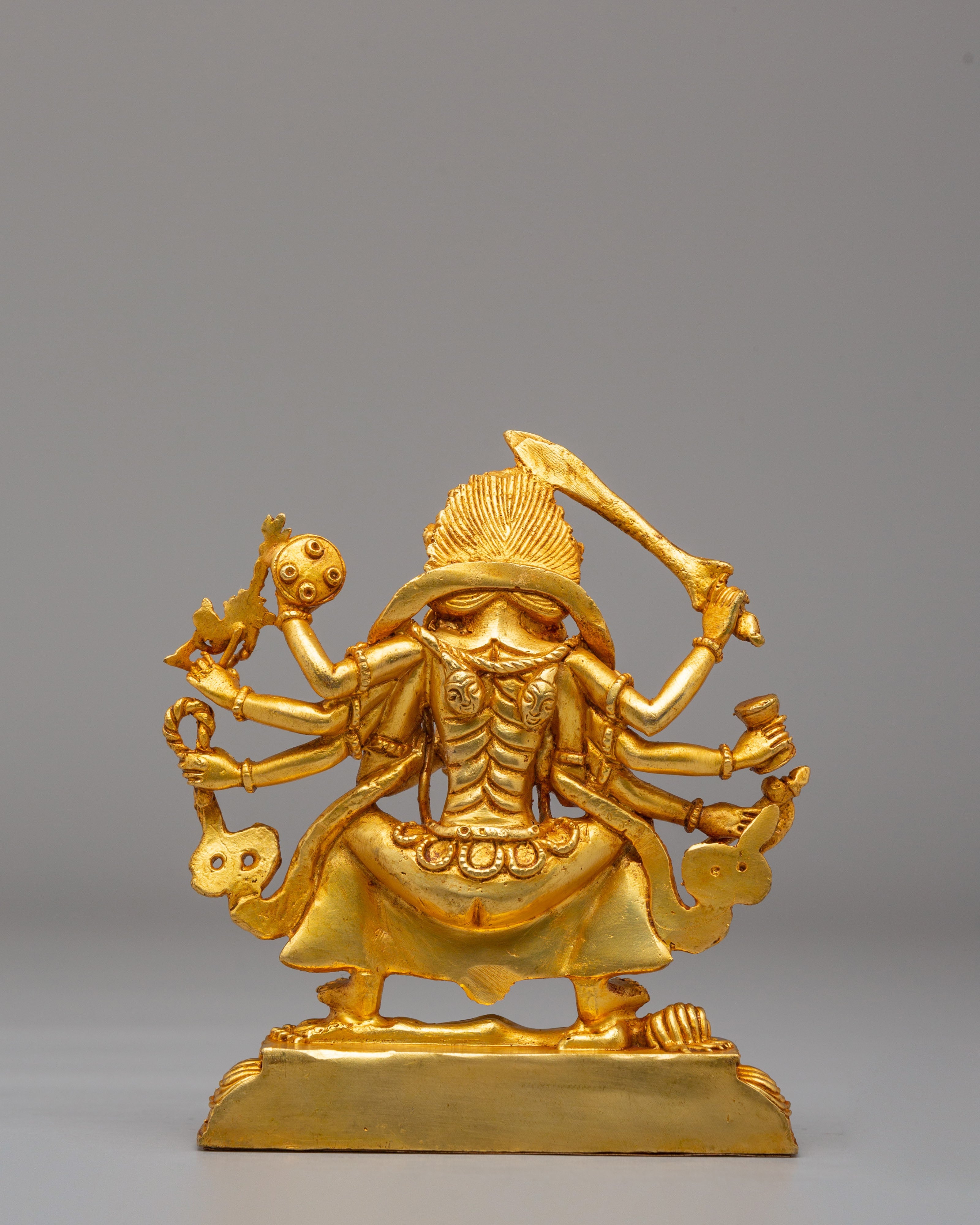 Wrathful Goddess Kali Sculpture | Hindu Goddess Statue