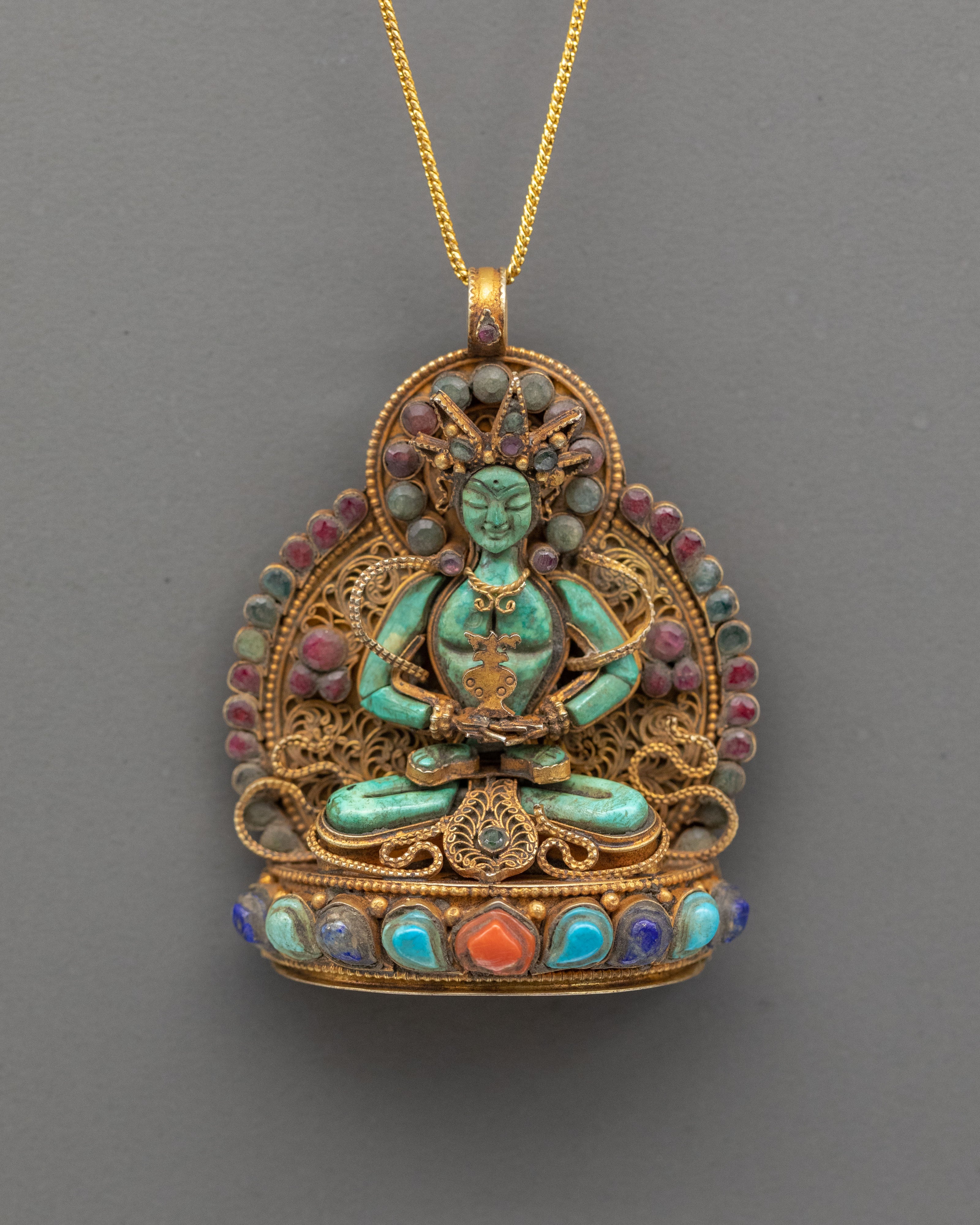 Amitayus Buddha Locket for Accessory | Tibetan Buddha of Long Life
