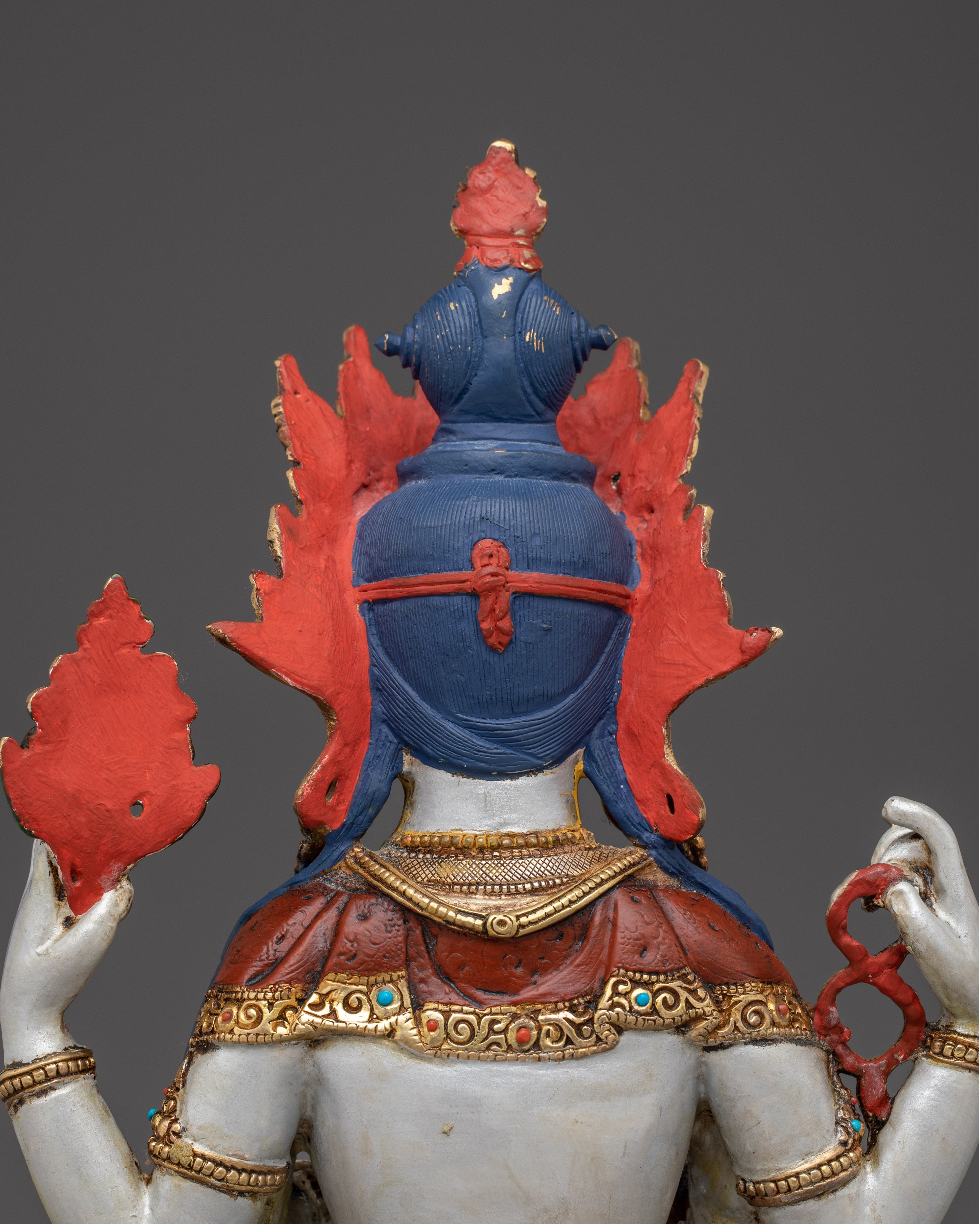 Colorful Chenrezig Statue | Embodiment of Compassion