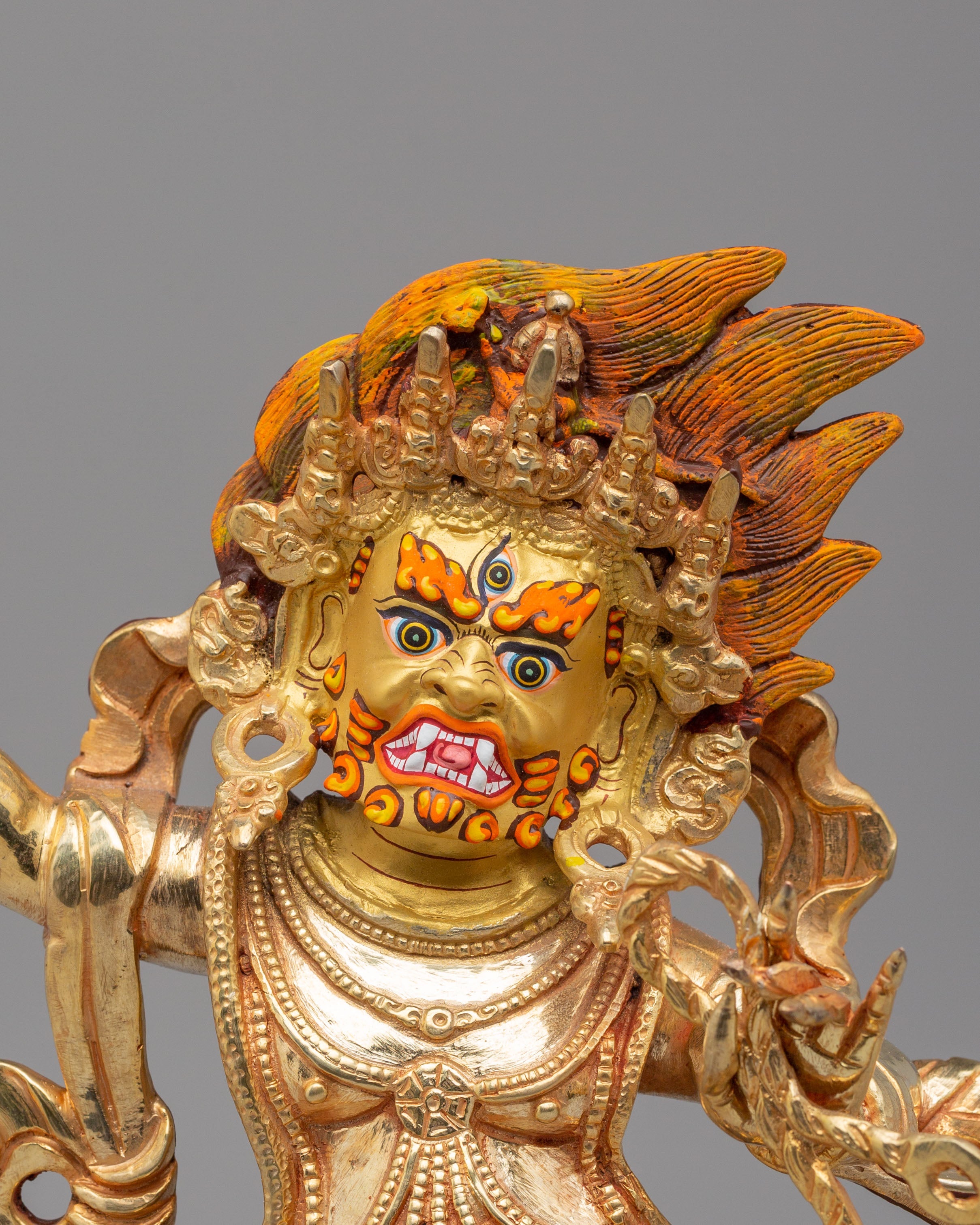 Tibetan Power Deity Vajrapani Statue | Guardian of Dharma