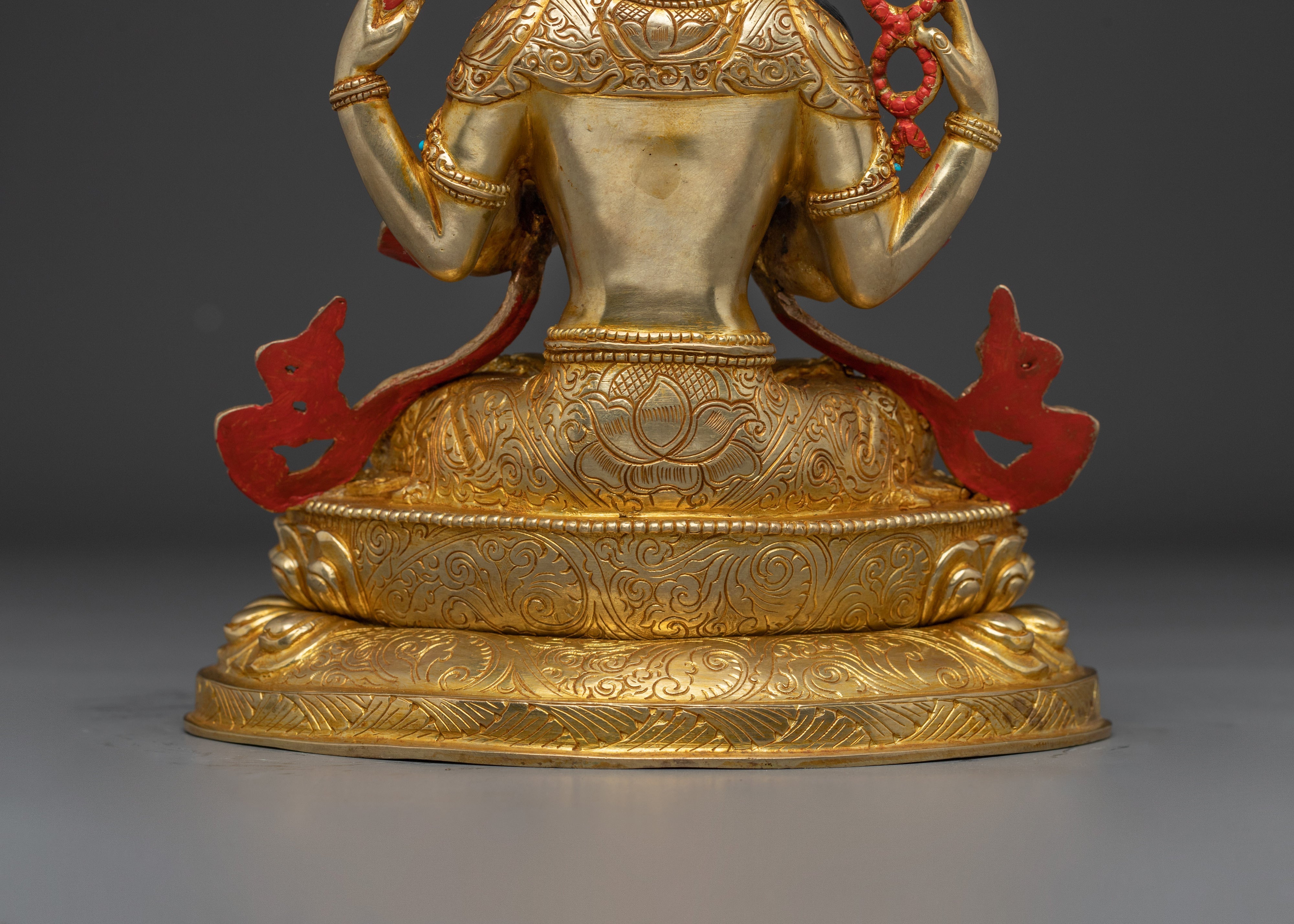 Handmade Buddha Artwork of Chenrezig | Protector and Healer in Tibetan Buddhism