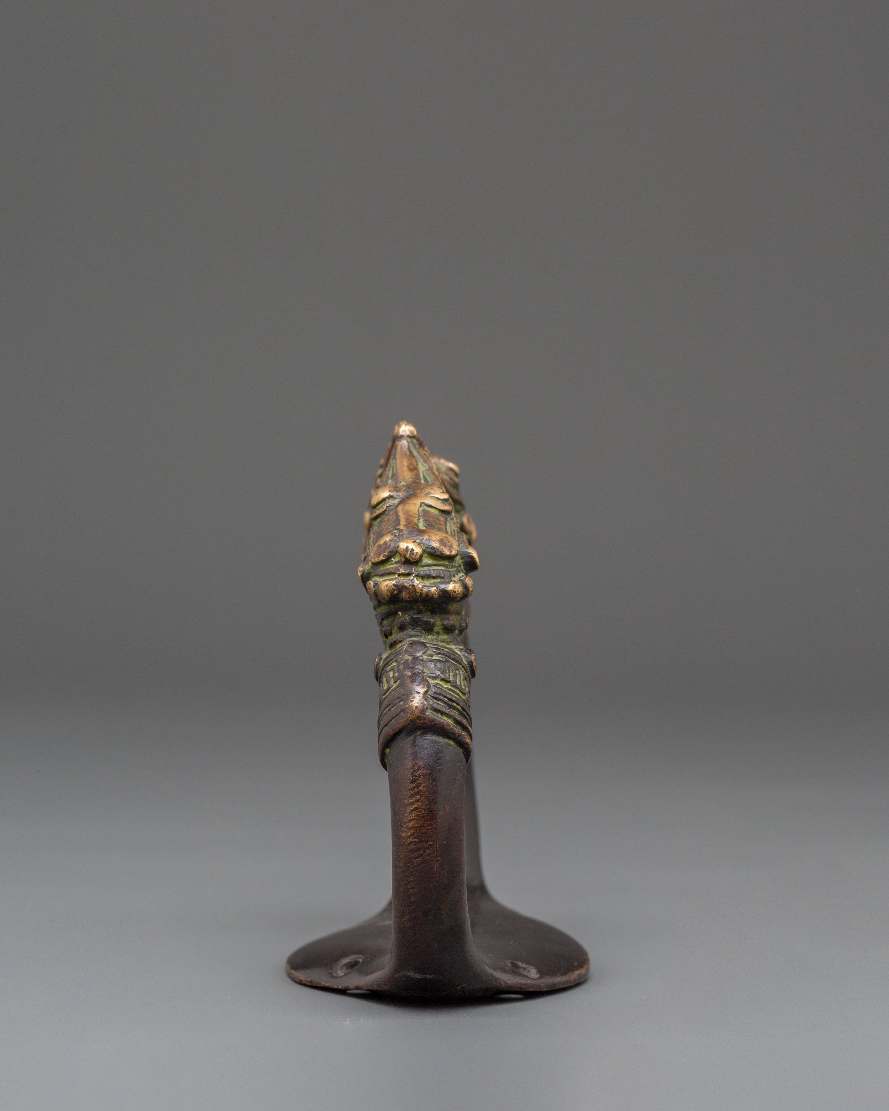 Handcrafted Makara Door Handle | Traditional Brass Dragon Cabinet Pull Hardware