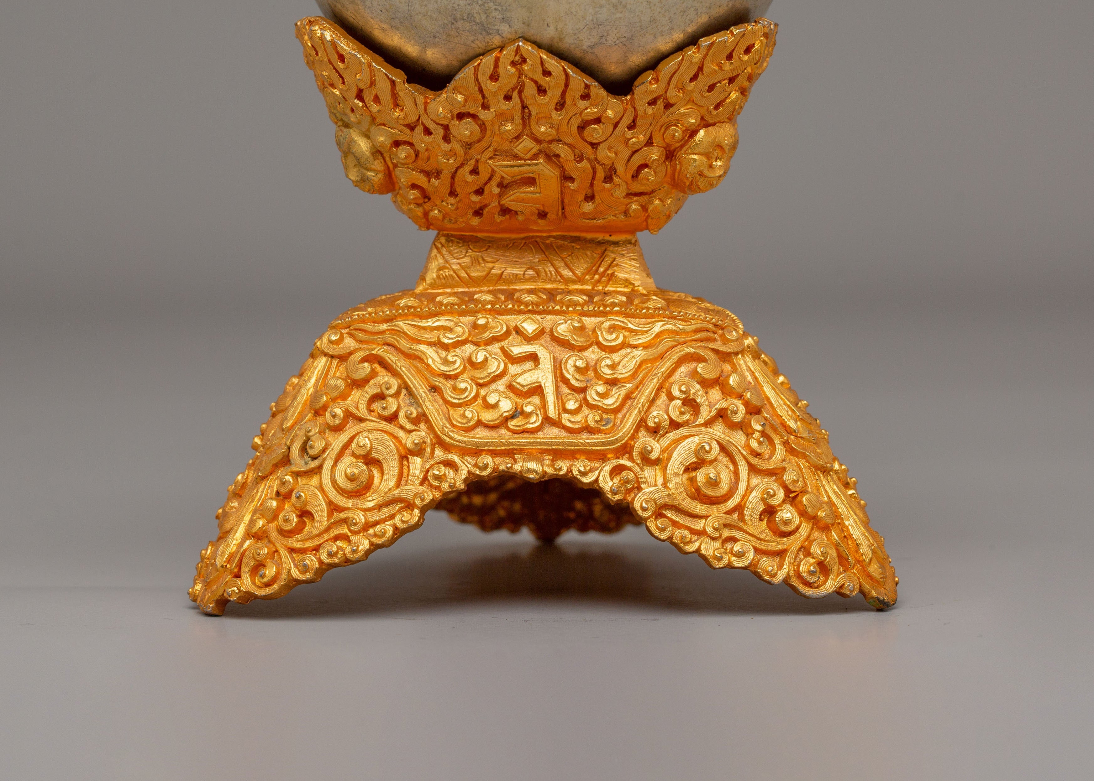 Himalayan Offering Kapala | Ritual Vessel for Sacred Offerings