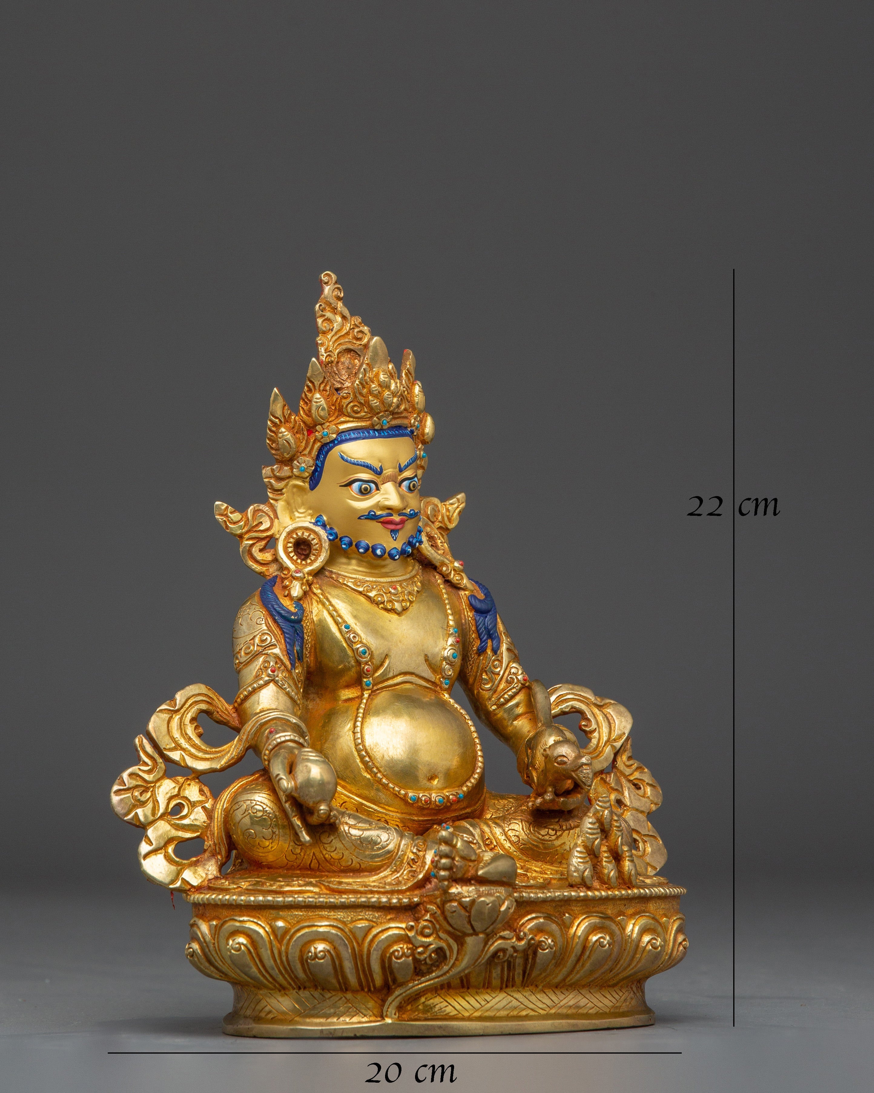 Golden Nepalese Artwork of Dzambhala