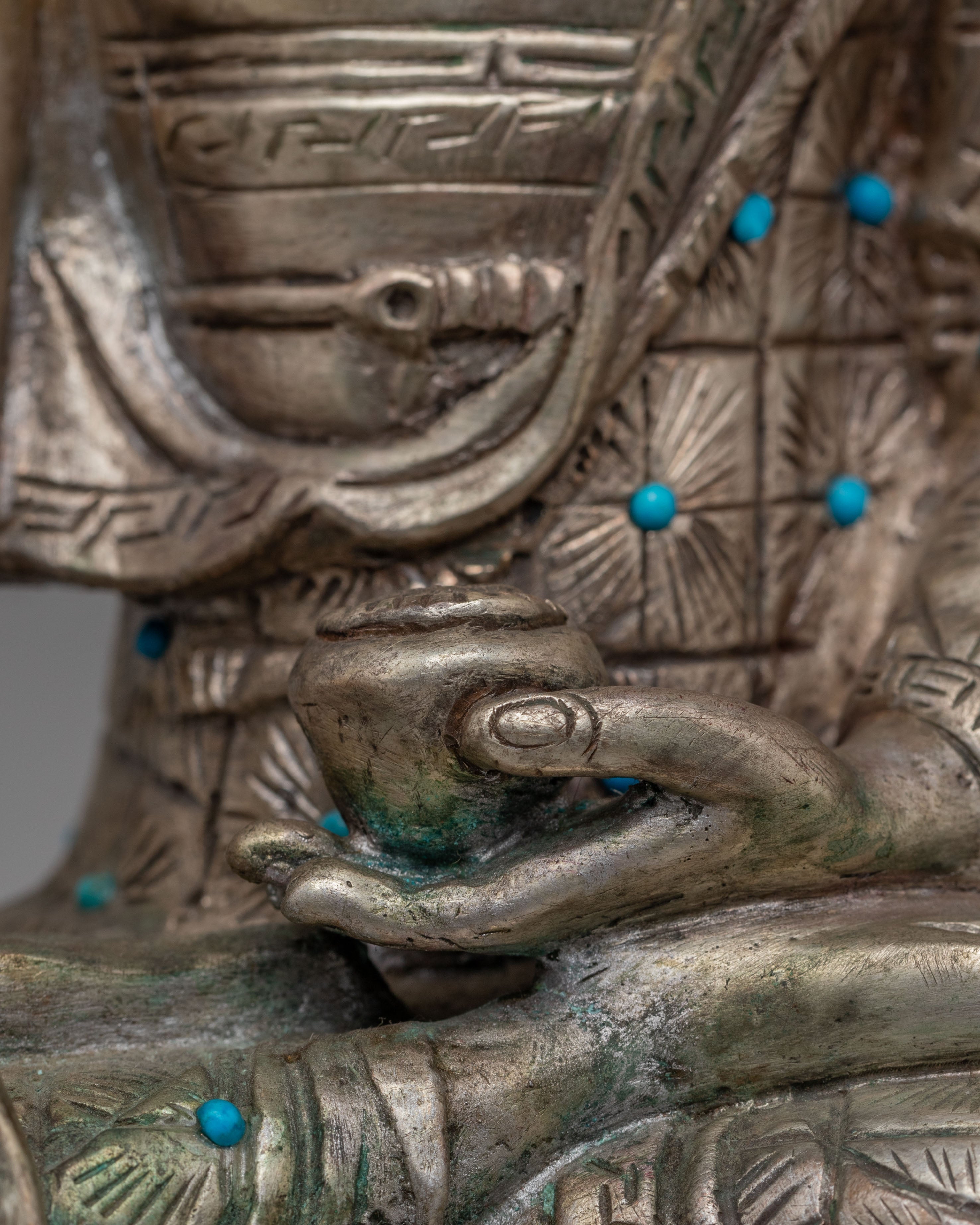 Tibetan Sacred Shakyamuni Buddha Statue | Traditional Buddhist Artwork