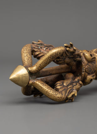 Tibetan Bronze Dorje Vajra | Sacred Symbol of Strength & Wisdom