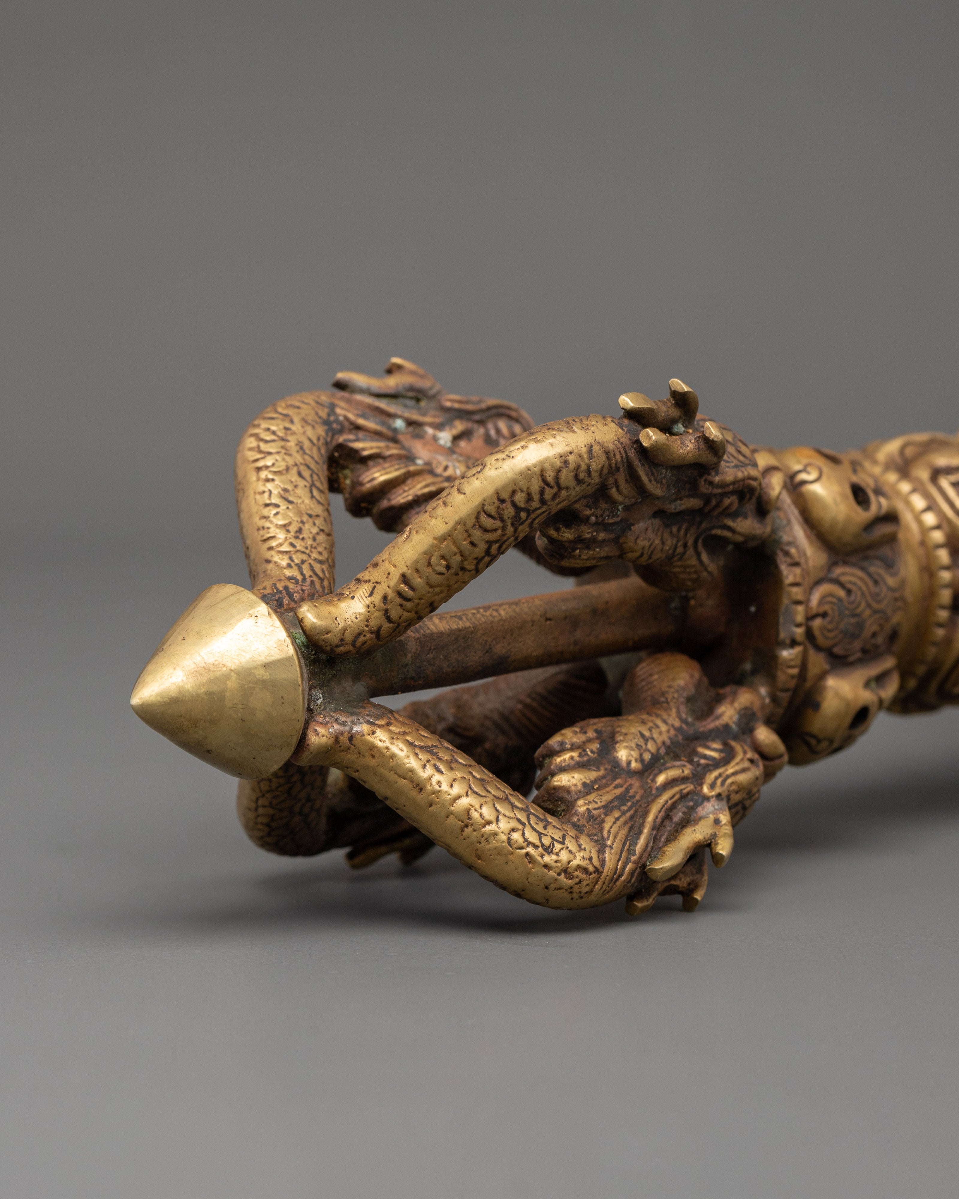 Tibetan Bronze Dorje Vajra | Sacred Symbol of Strength & Wisdom