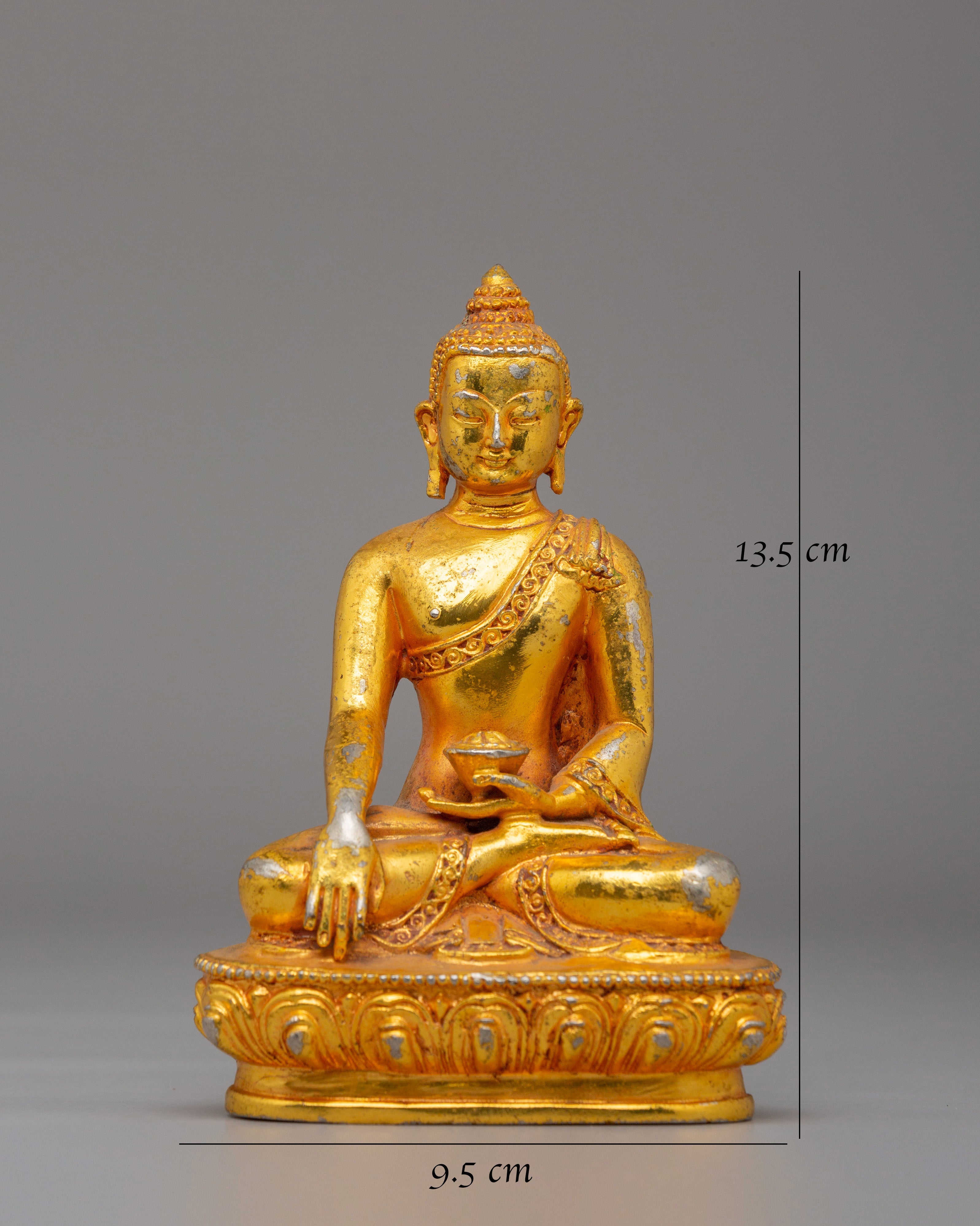 Historical Tibetan Shakyamuni Buddha Statue | Sacred Copper Artwork