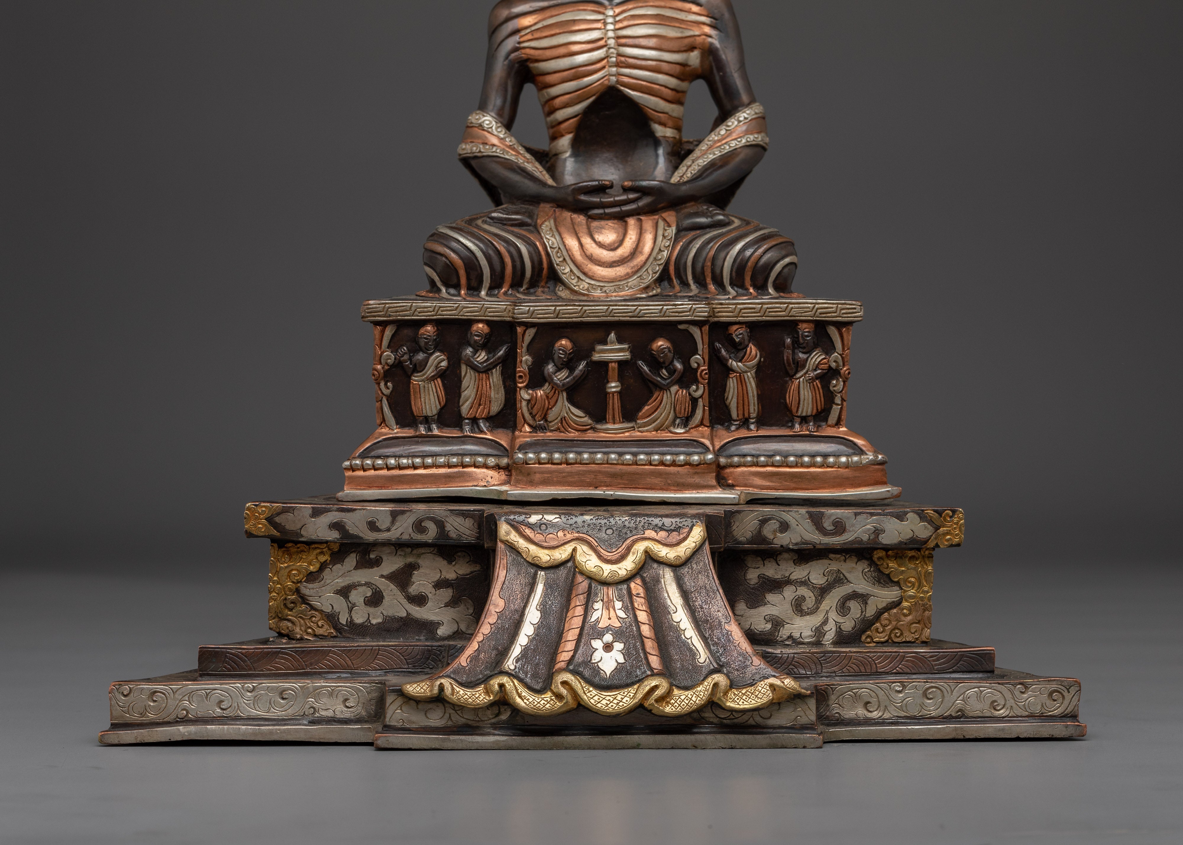 Fasting Buddha with Throne | Path to Enlightenment