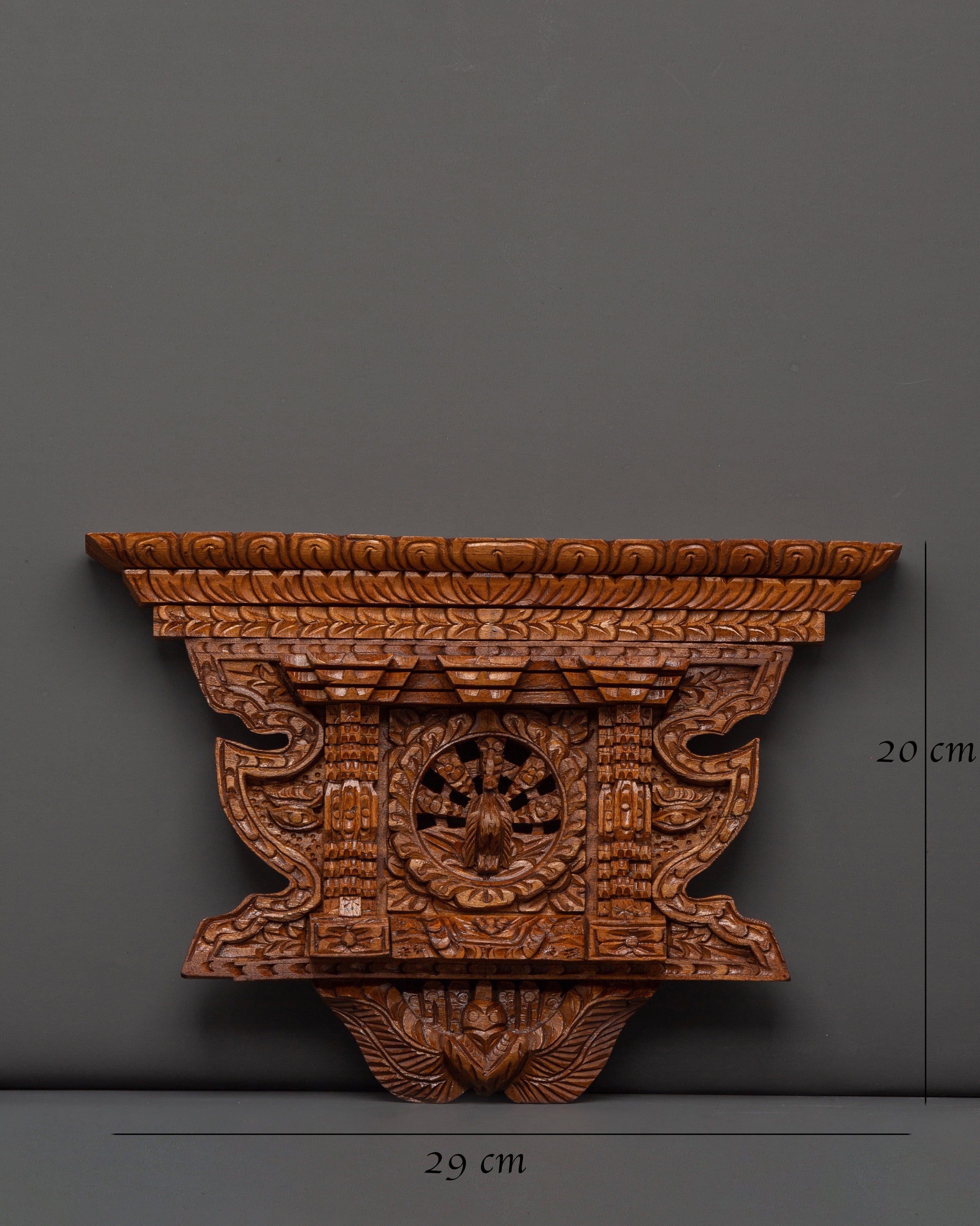 Hand-Carved Peacock Wall Hanging | Unique Wooden Art Piece